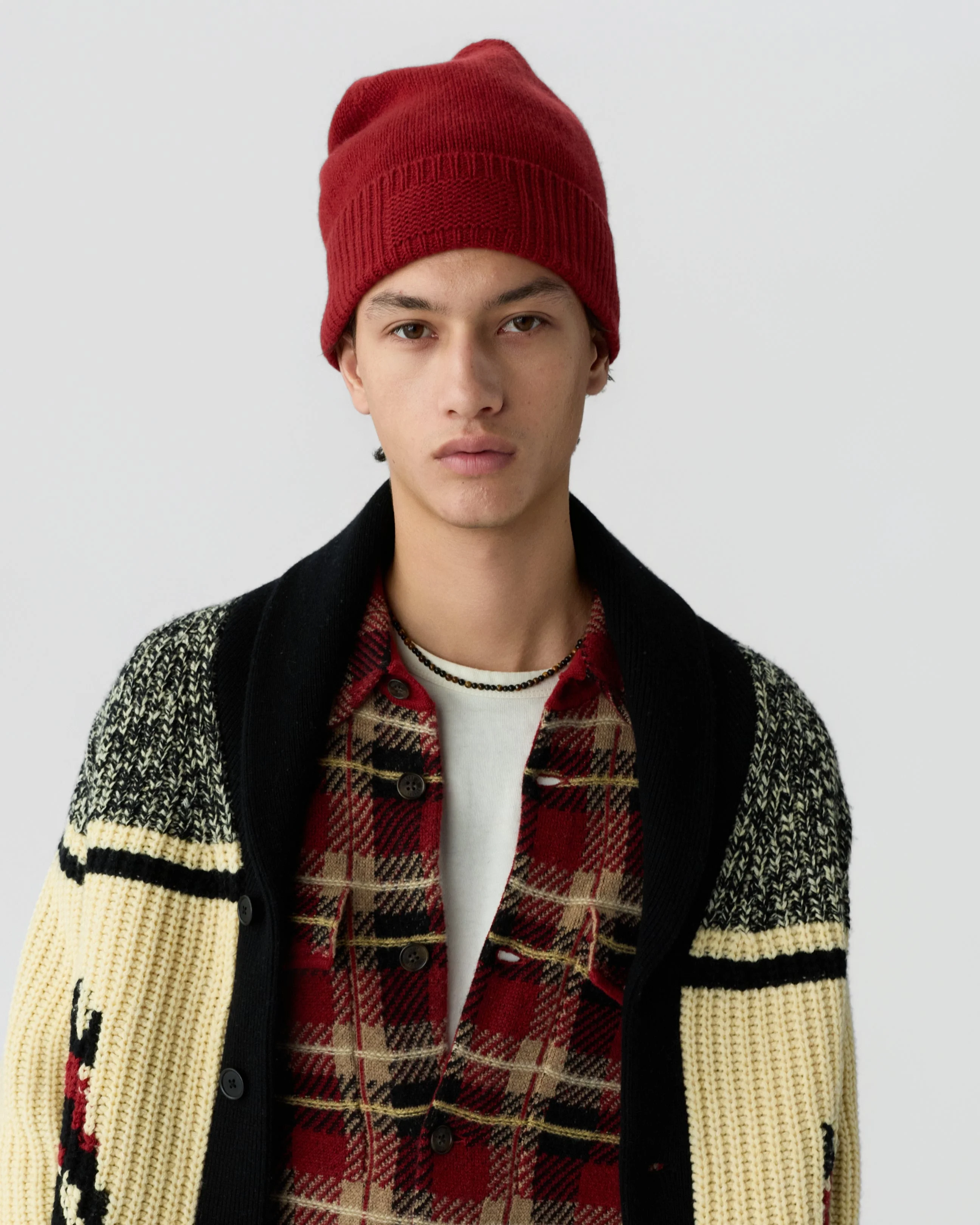 Rib Cuff Beanie - 1