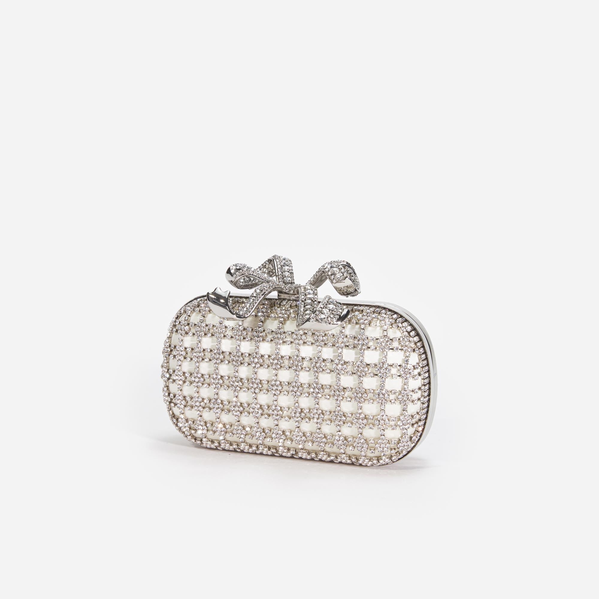 Champagne Crystal Clutch Bag - 2