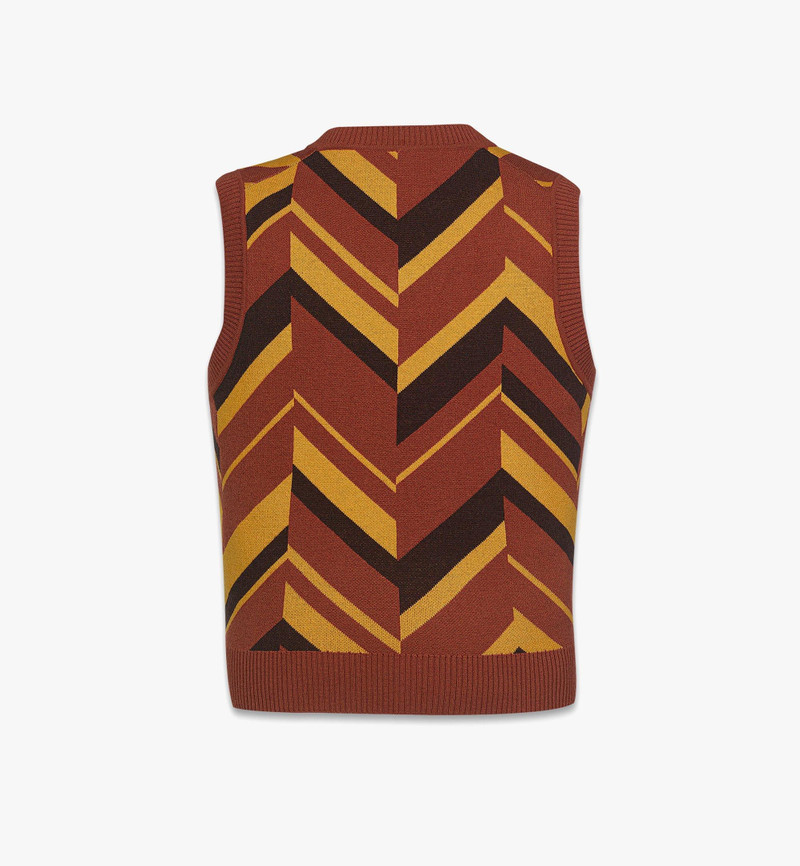 Mega Herringbone Vest in Wool-Cashmere Jacquard 3