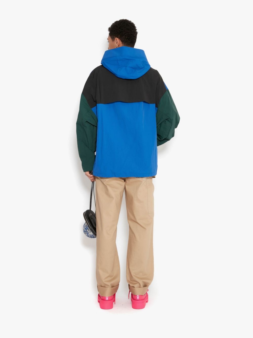 SHORT COLOUR BLOCK JWA PARKA JACKET - 4