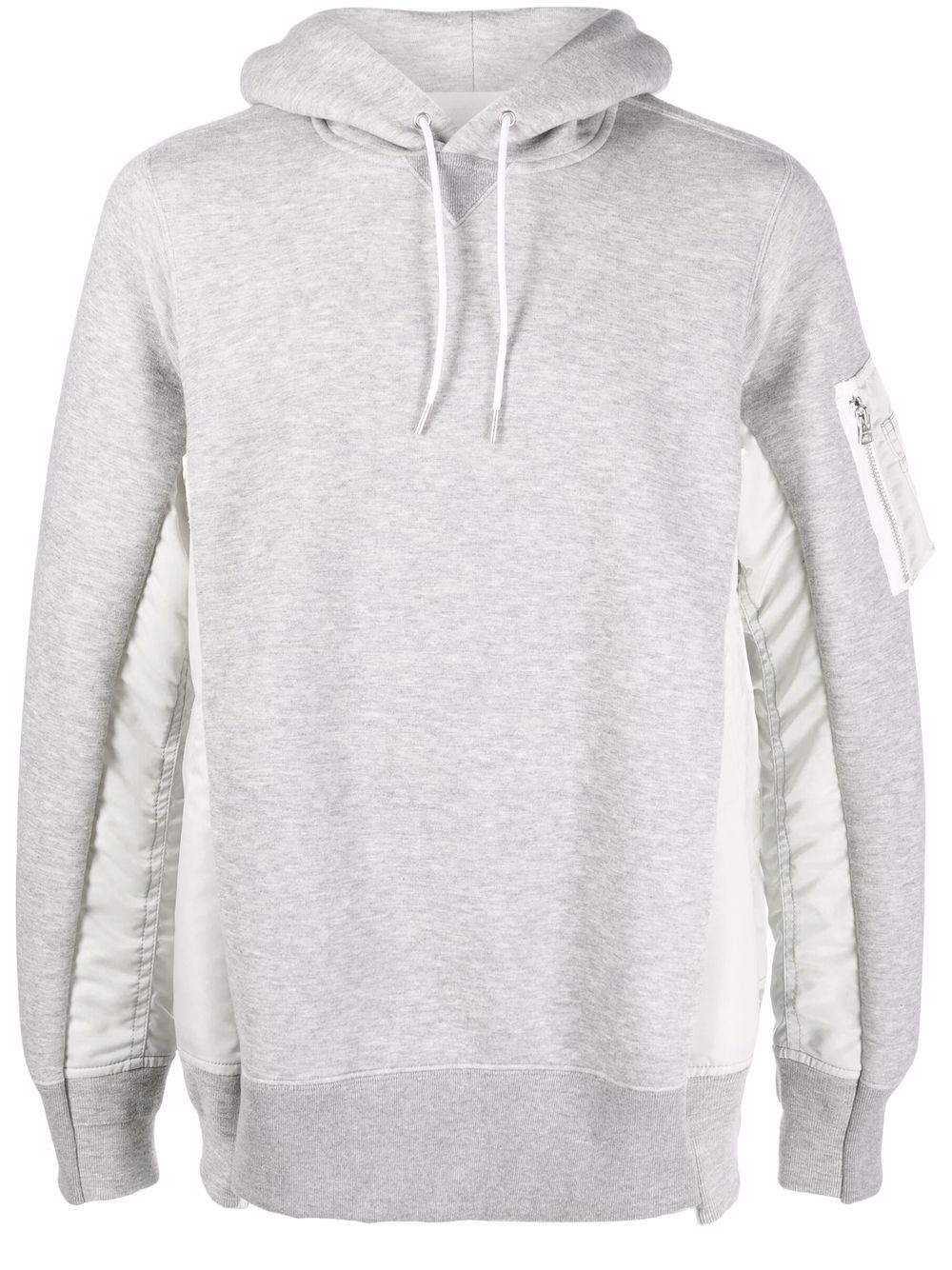 sacai contrast-panel hoodie | farfetch | REVERSIBLE