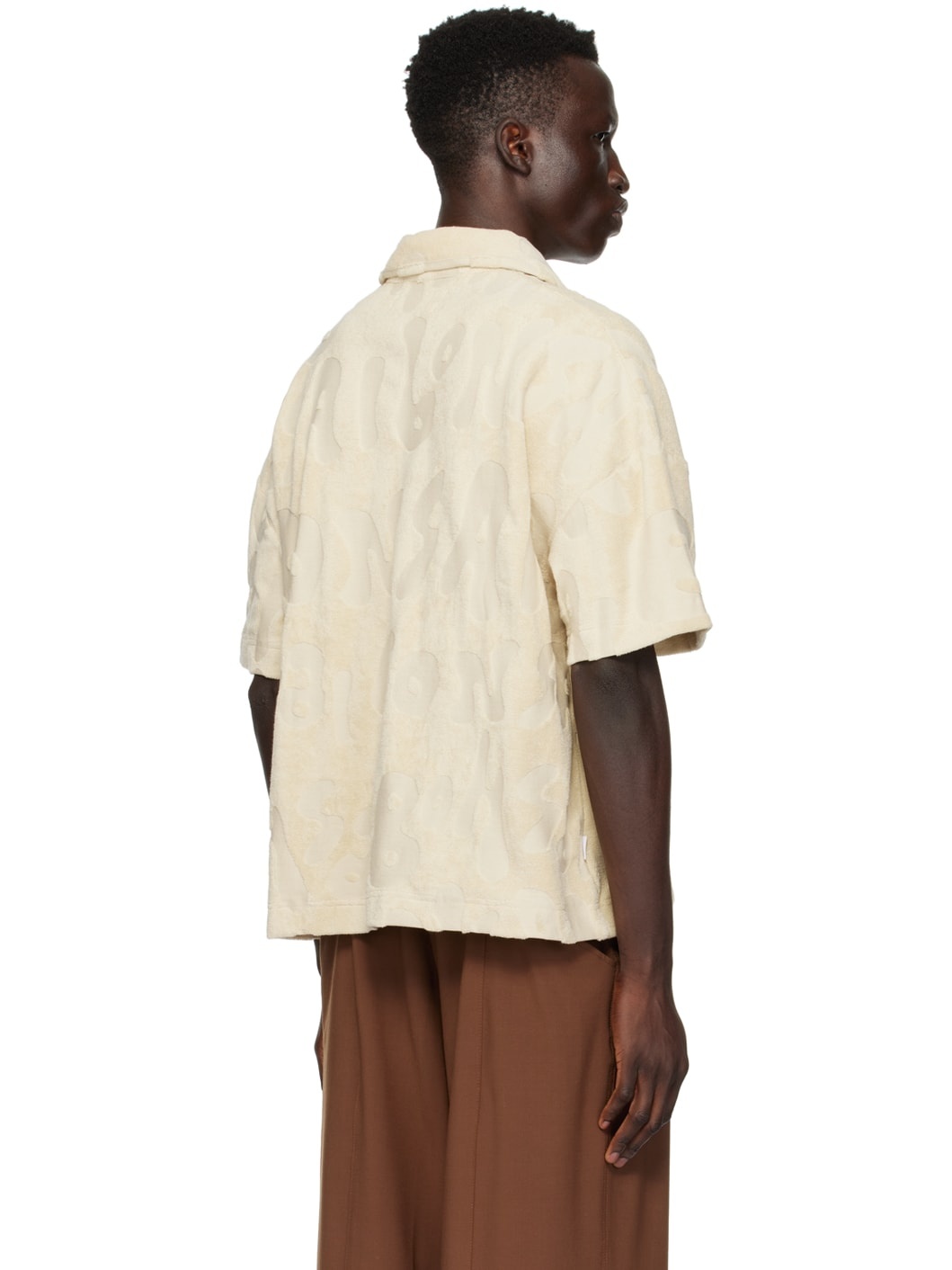 Beige Jacquard Polo - 3