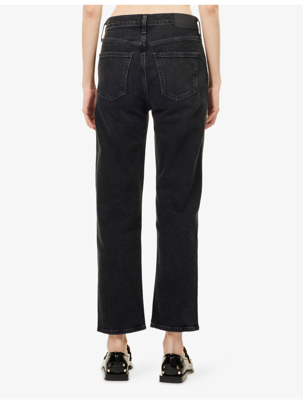 Delfina Straight-Leg Stretch-Denim Jeans - 4