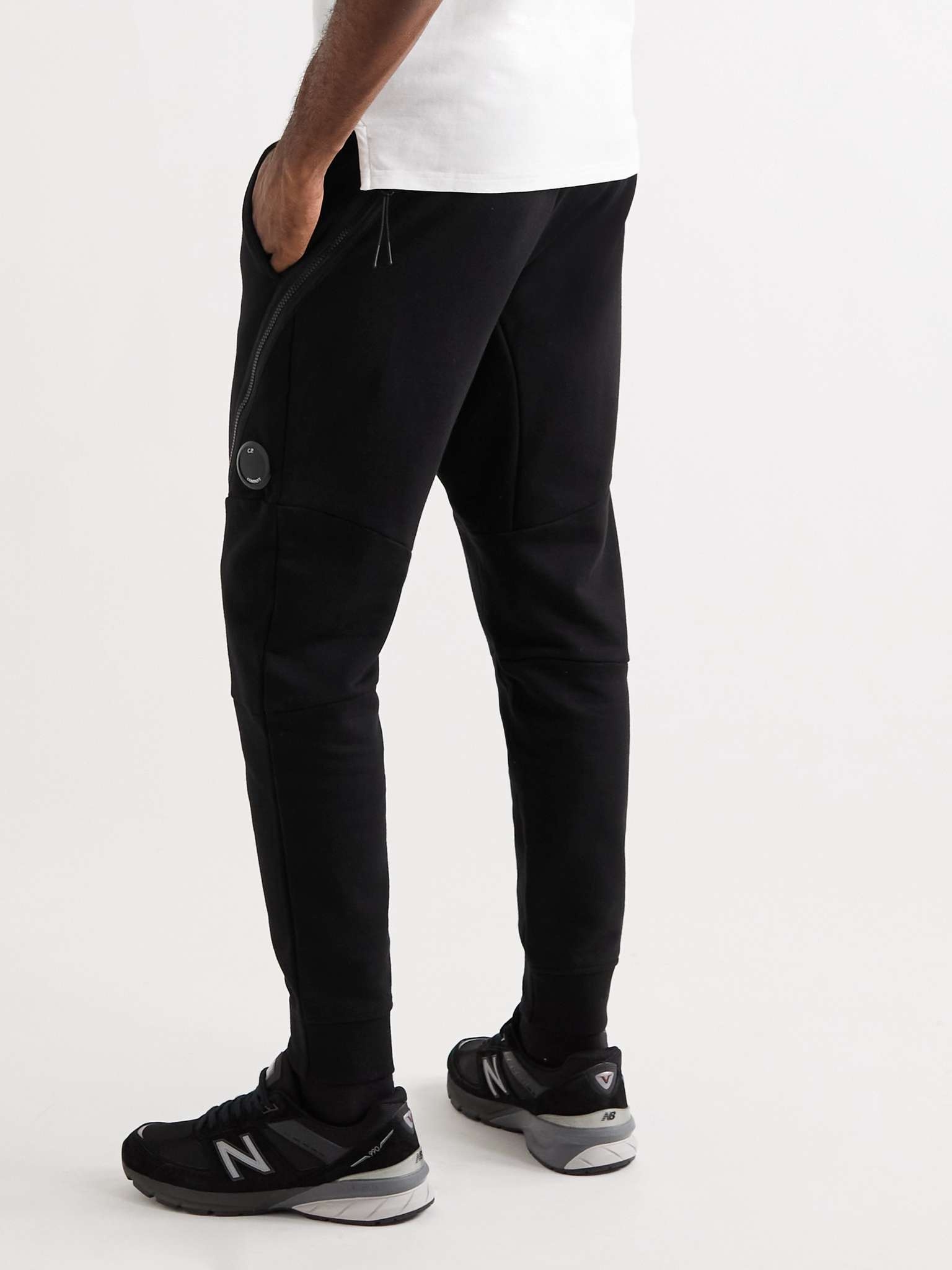 Tapered Cotton-Jersey Track Pants - 4