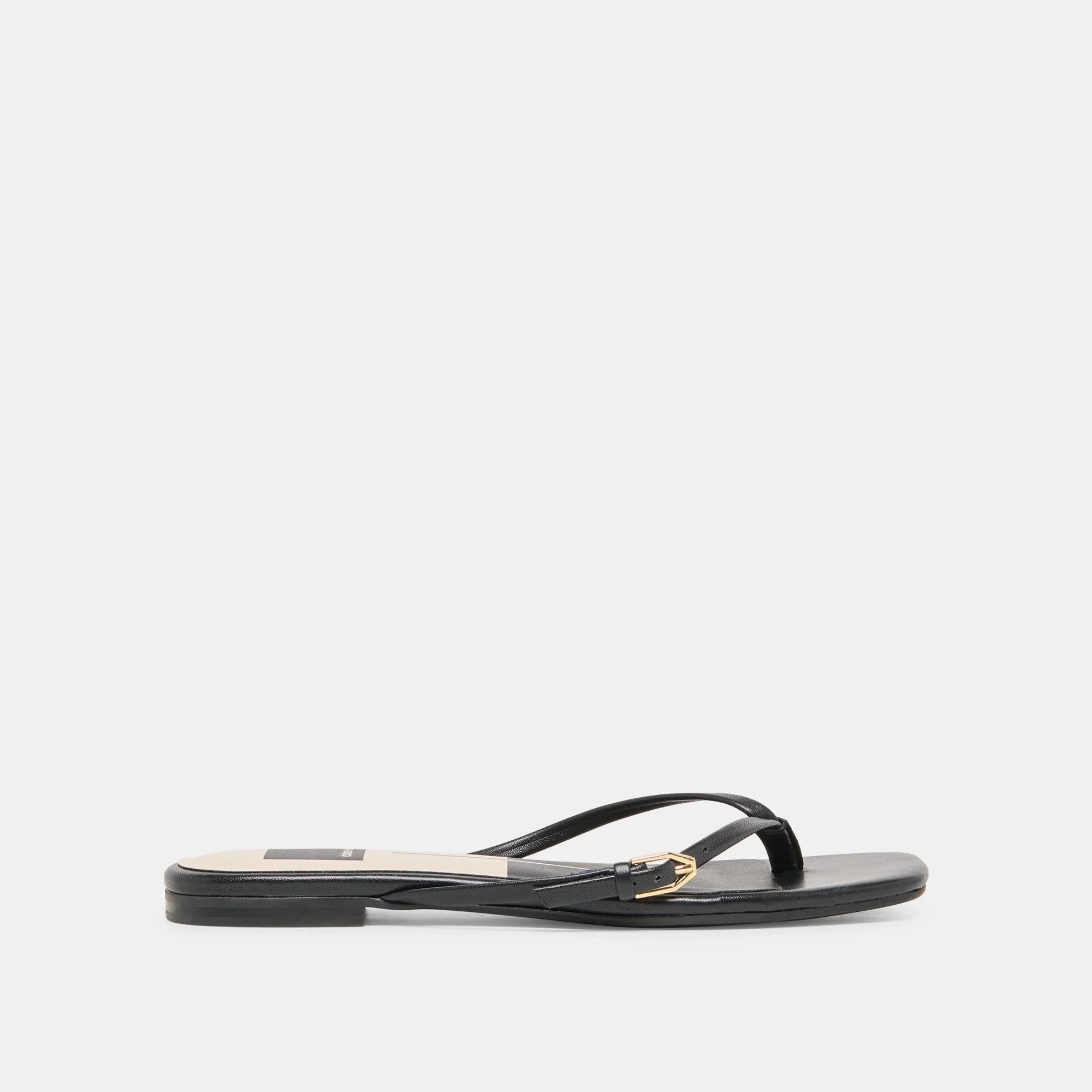 MALTA SANDALS BLACK LEATHER - 1