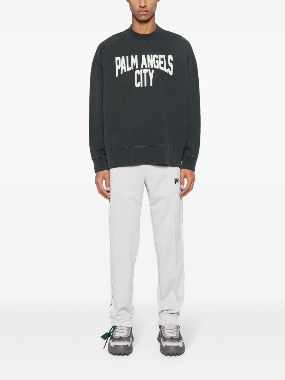 Monogram-embroidered track pants - 2