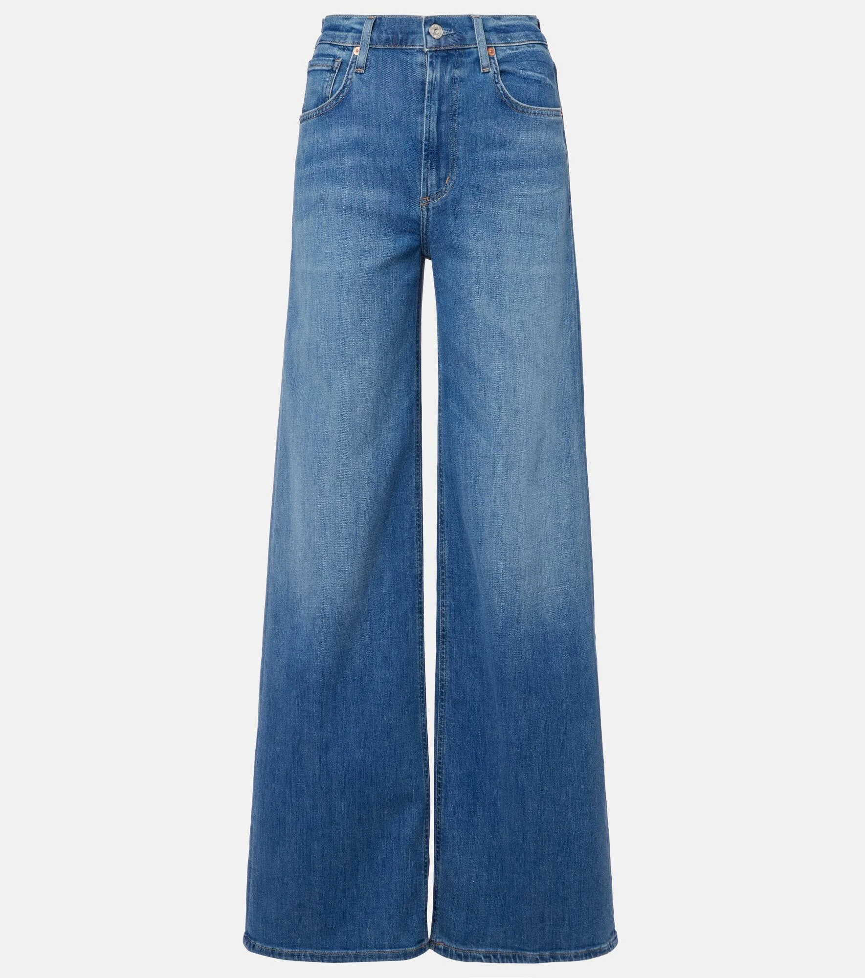 Lyra Long high-rise wide-leg jeans - 1