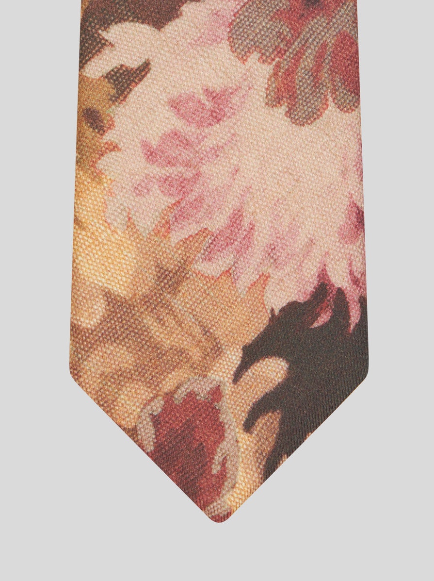FLORAL SILK TIE - 3