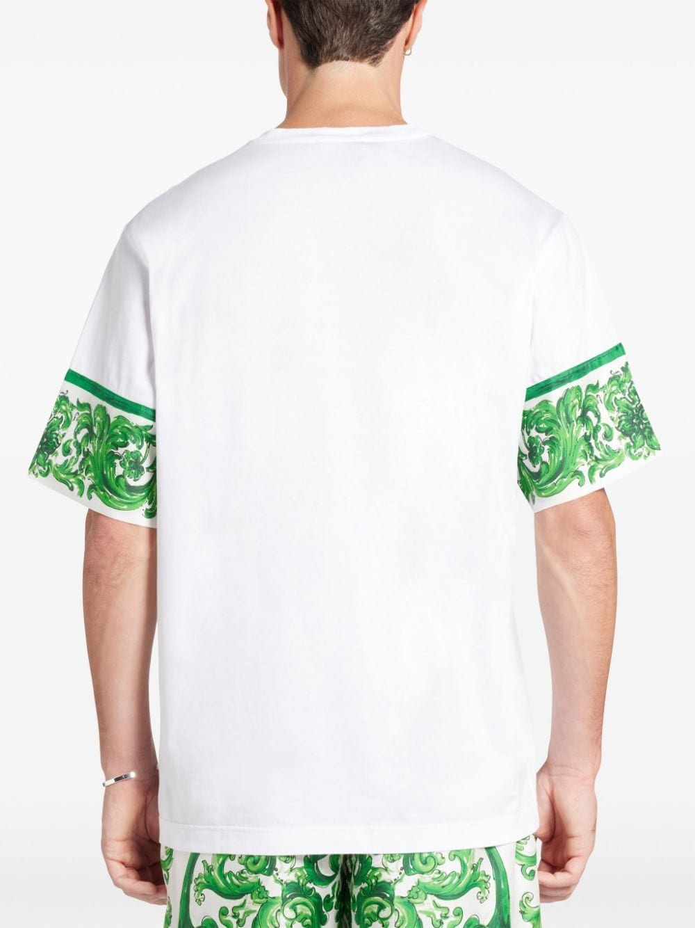 Majolica-print cotton T-shirt - 4