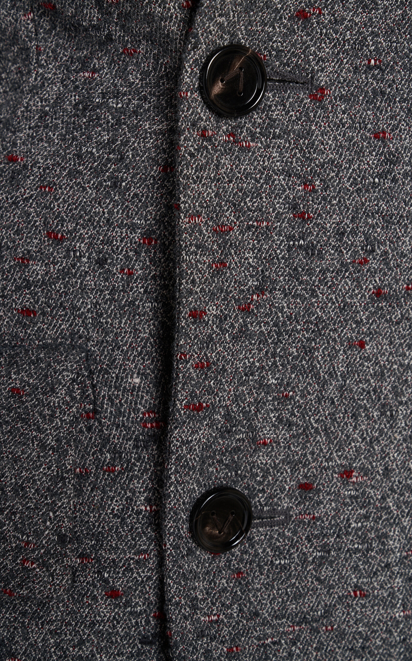 Knotted 3D-Knit Funnel-Neck Jacket grey - 6