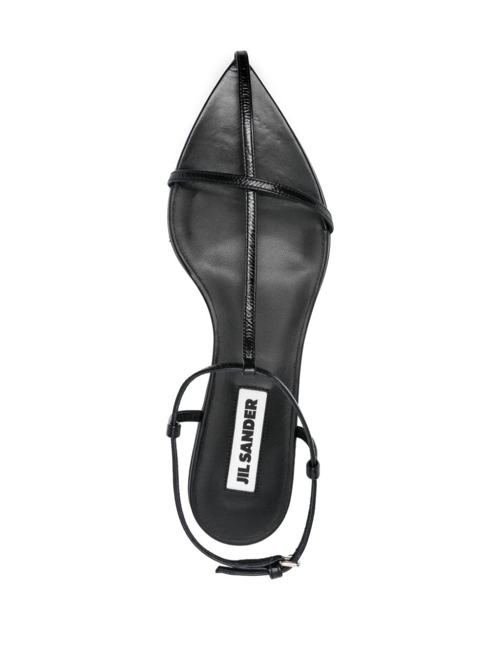 caged leather sandals - 4