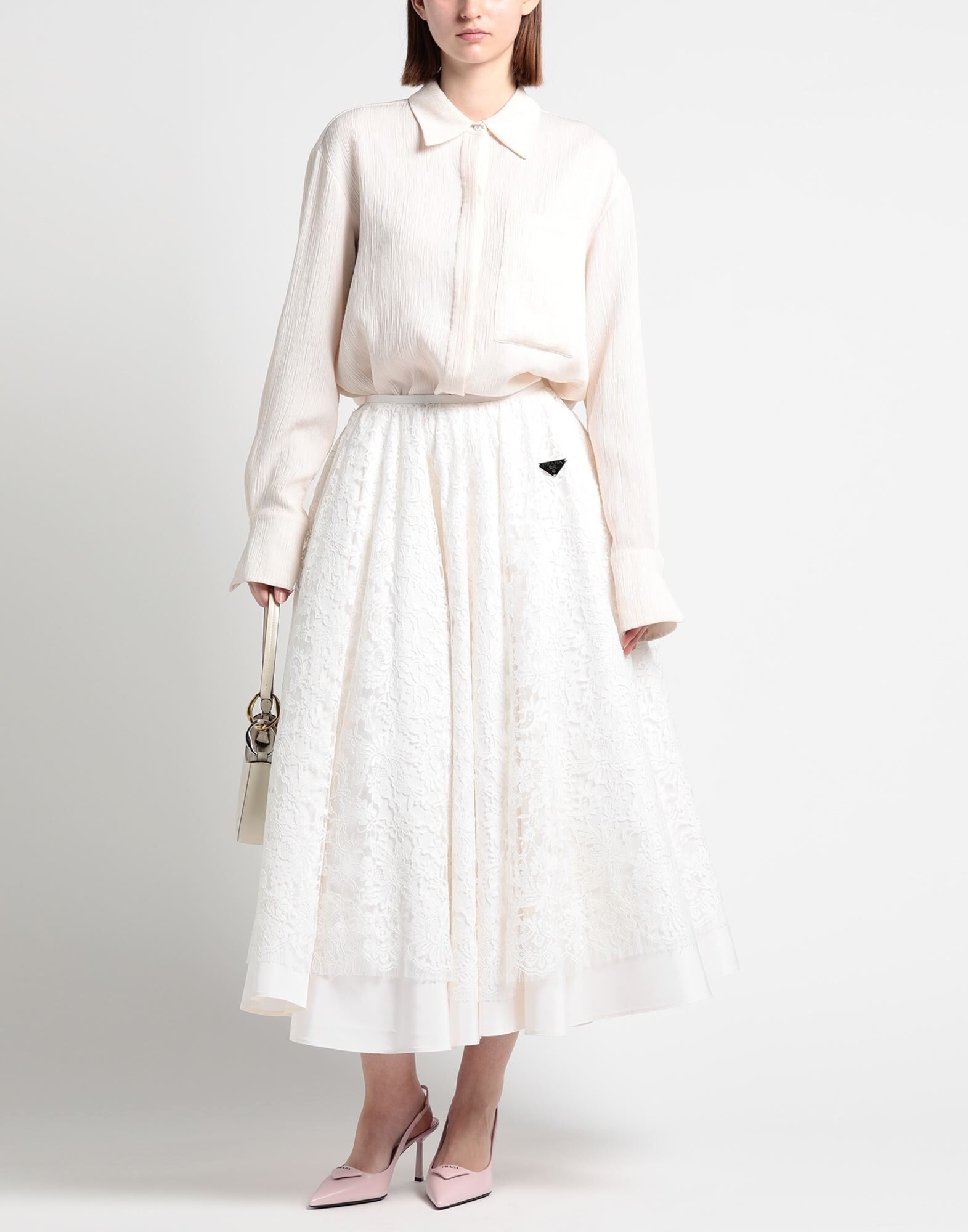 スカート PRADA Women Skirts P179YU 16U3 F0061 White Prada Skirts In White | ModeSens