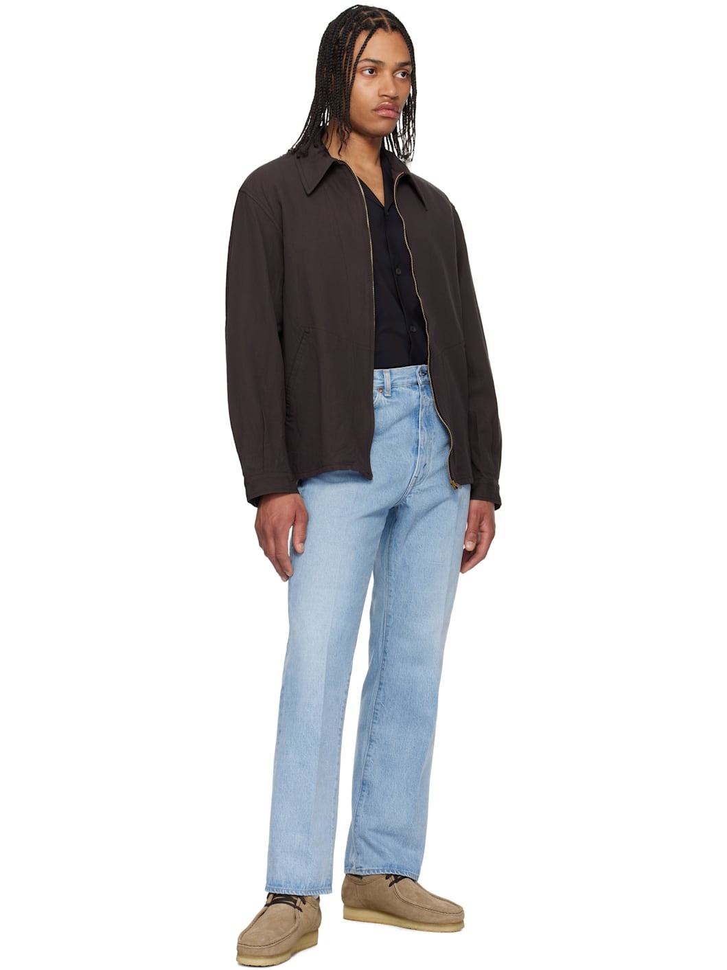 Blue Skate Shoecut Jeans - 4