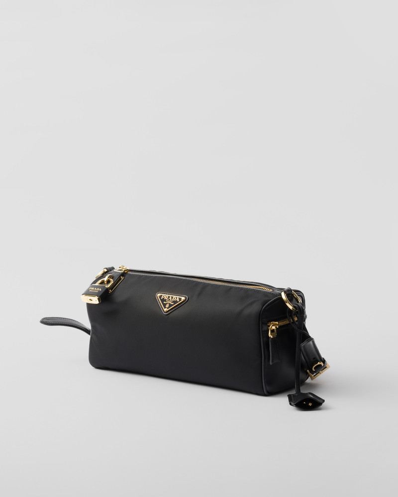 Prada Medium Re-Nylon and leather shoulder bag outlook