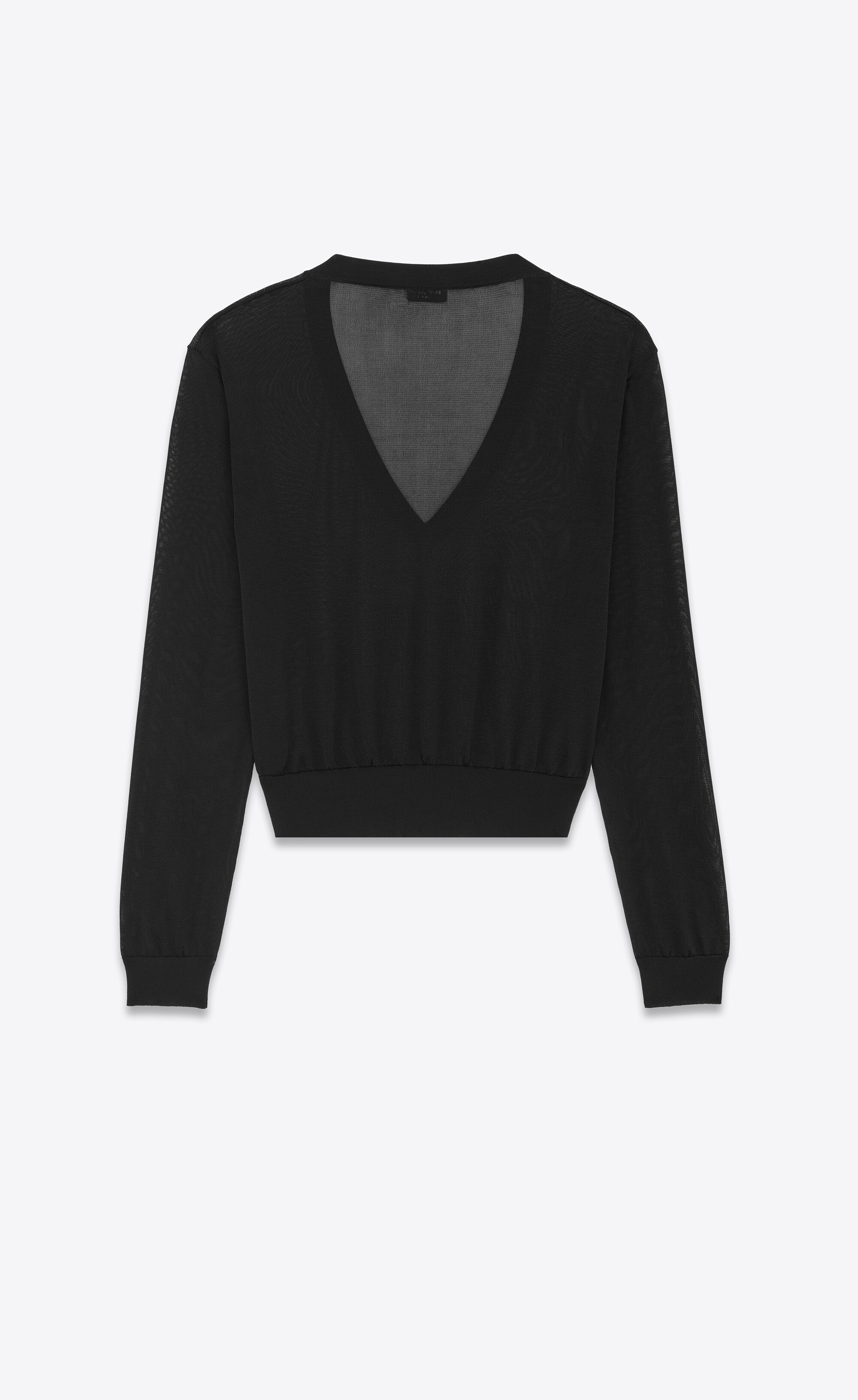 cropped sweater in knit - 2