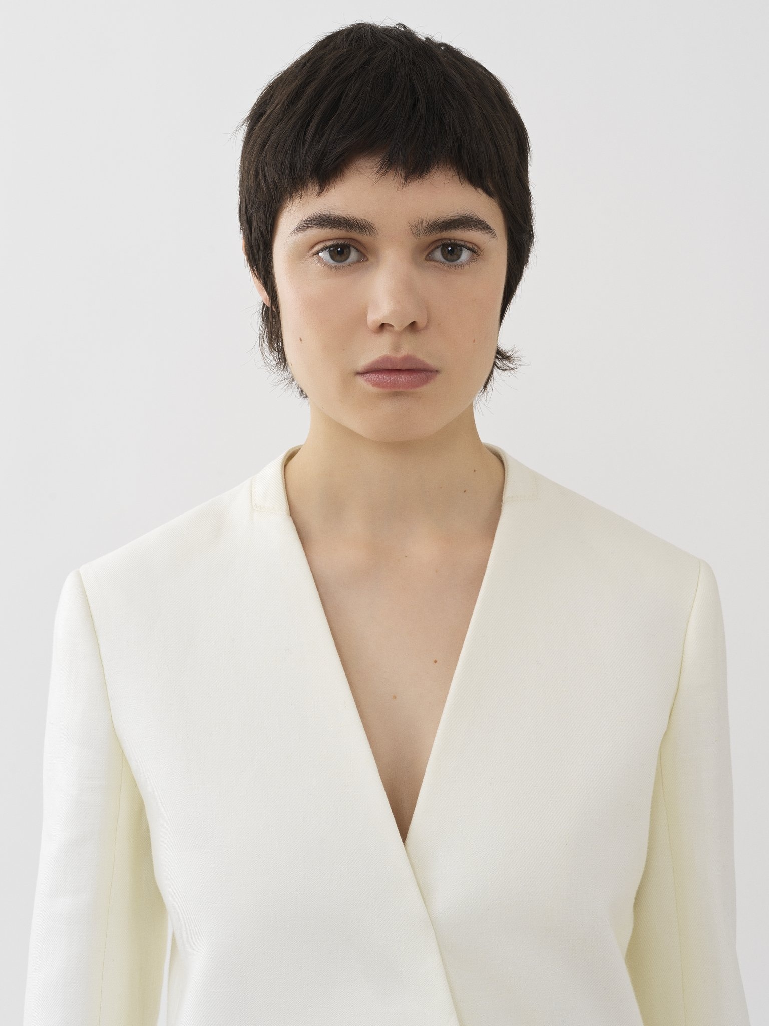BUTTONLESS TAILORED JACKET - 6