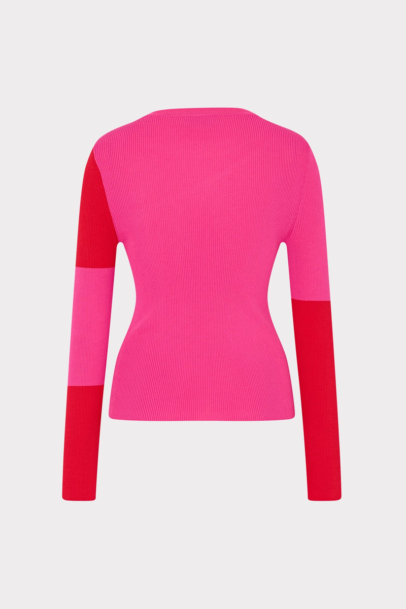 Shirley Geo Graphic Sheer Knit Top 3
