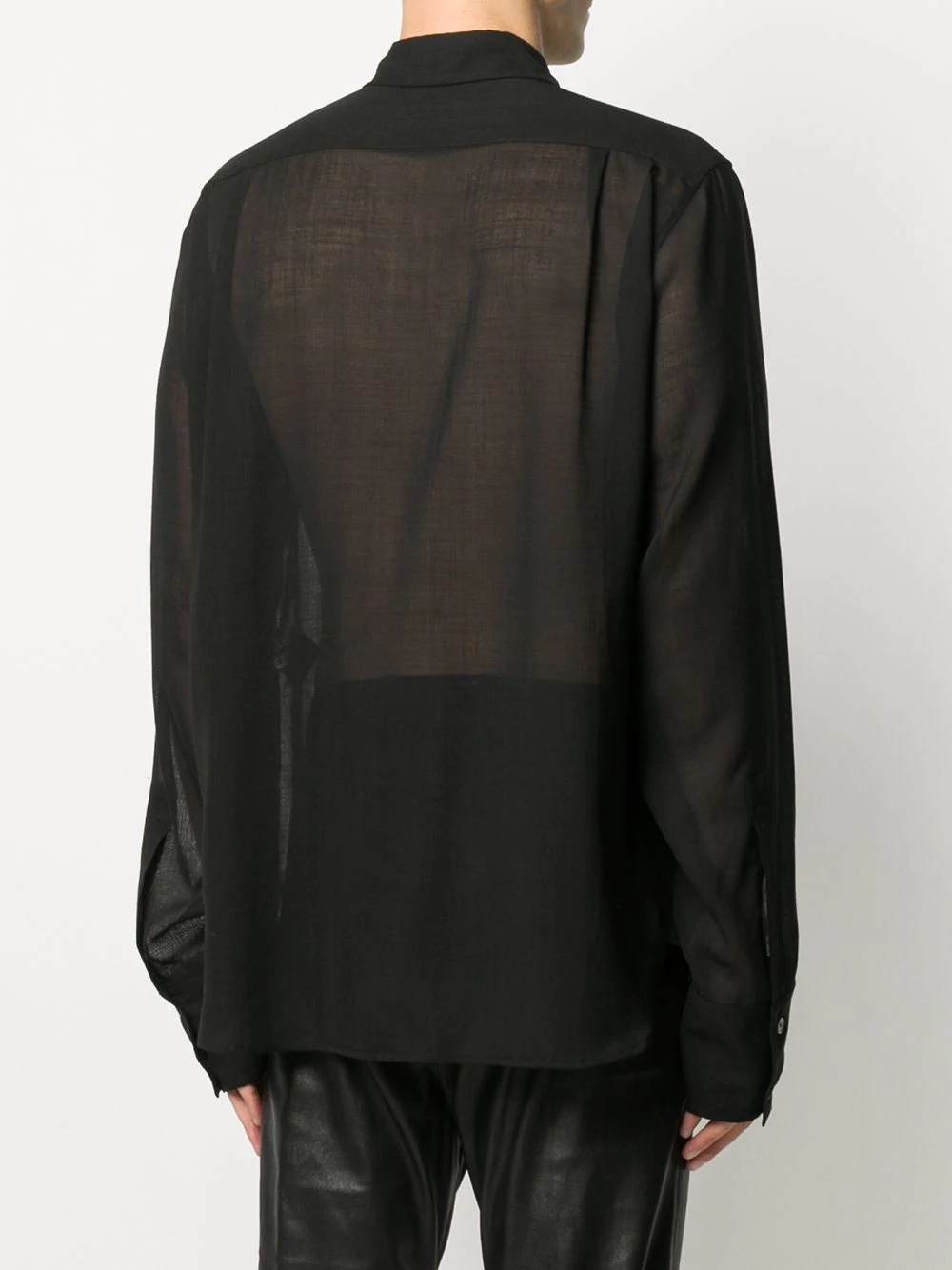 sheer classic shirt - 4