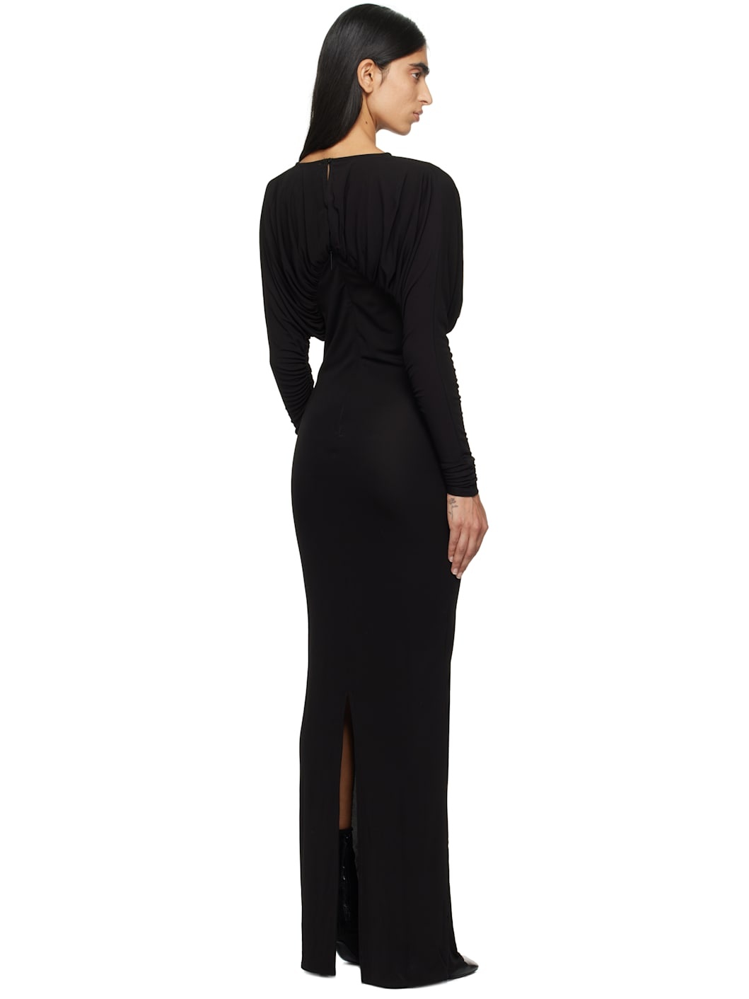 Black Vernest Maxi Dress - 3
