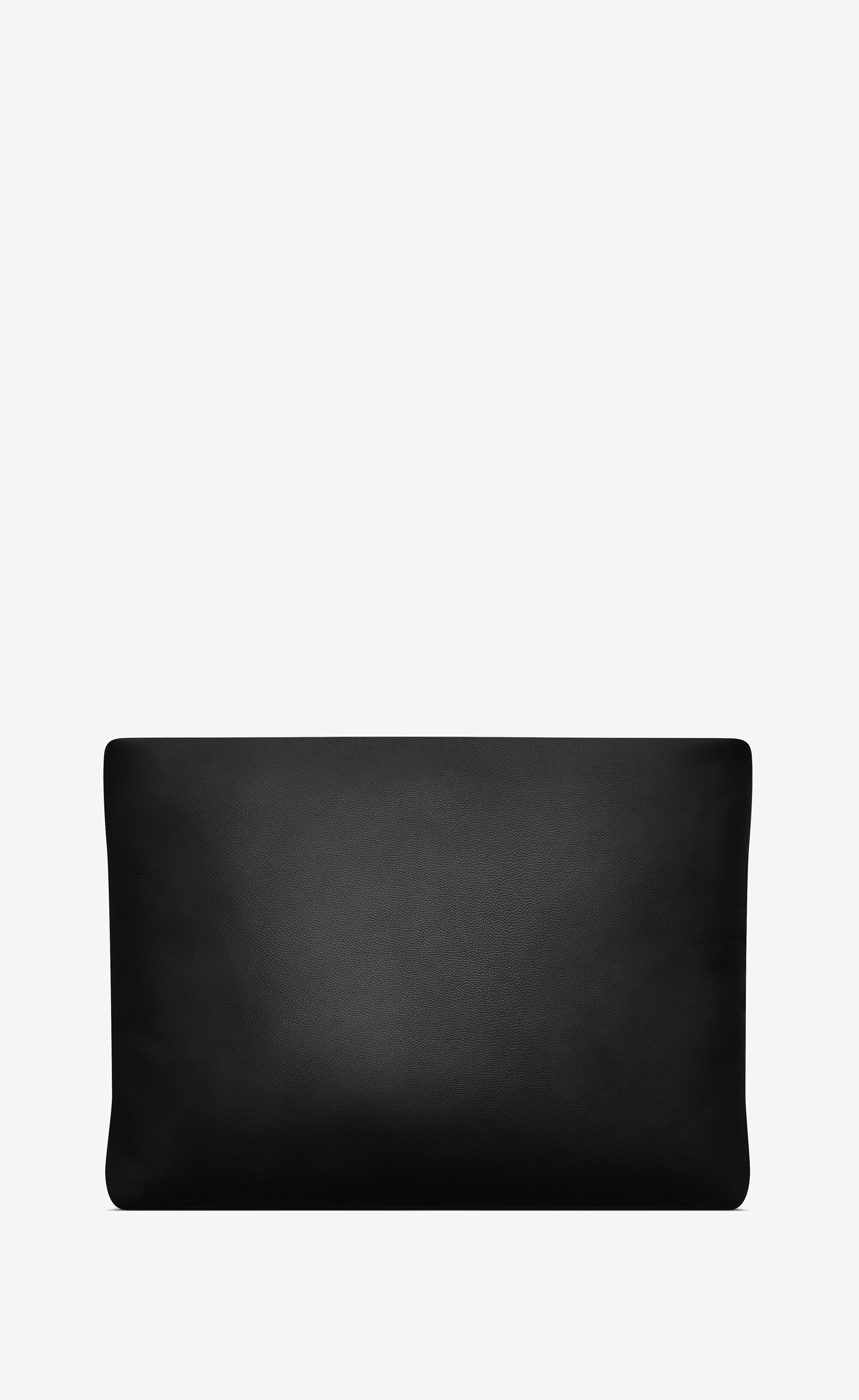 saint laurent large puffy pouch in lambskin - 2