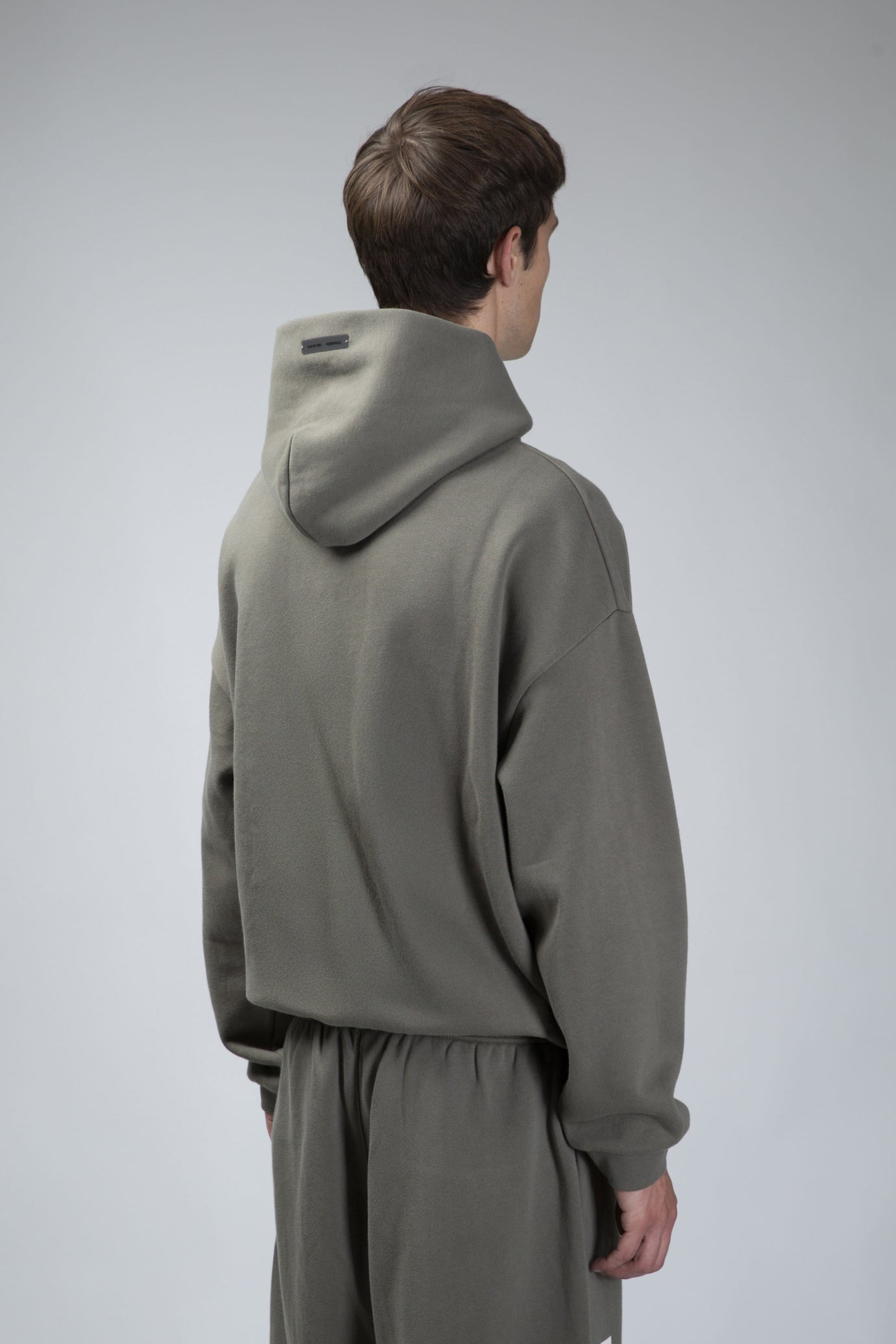 90s Fit Fleece Hoodie Moss - 3