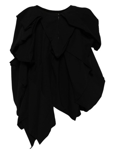 Yohji Yamamoto asymmetric draped skirt outlook