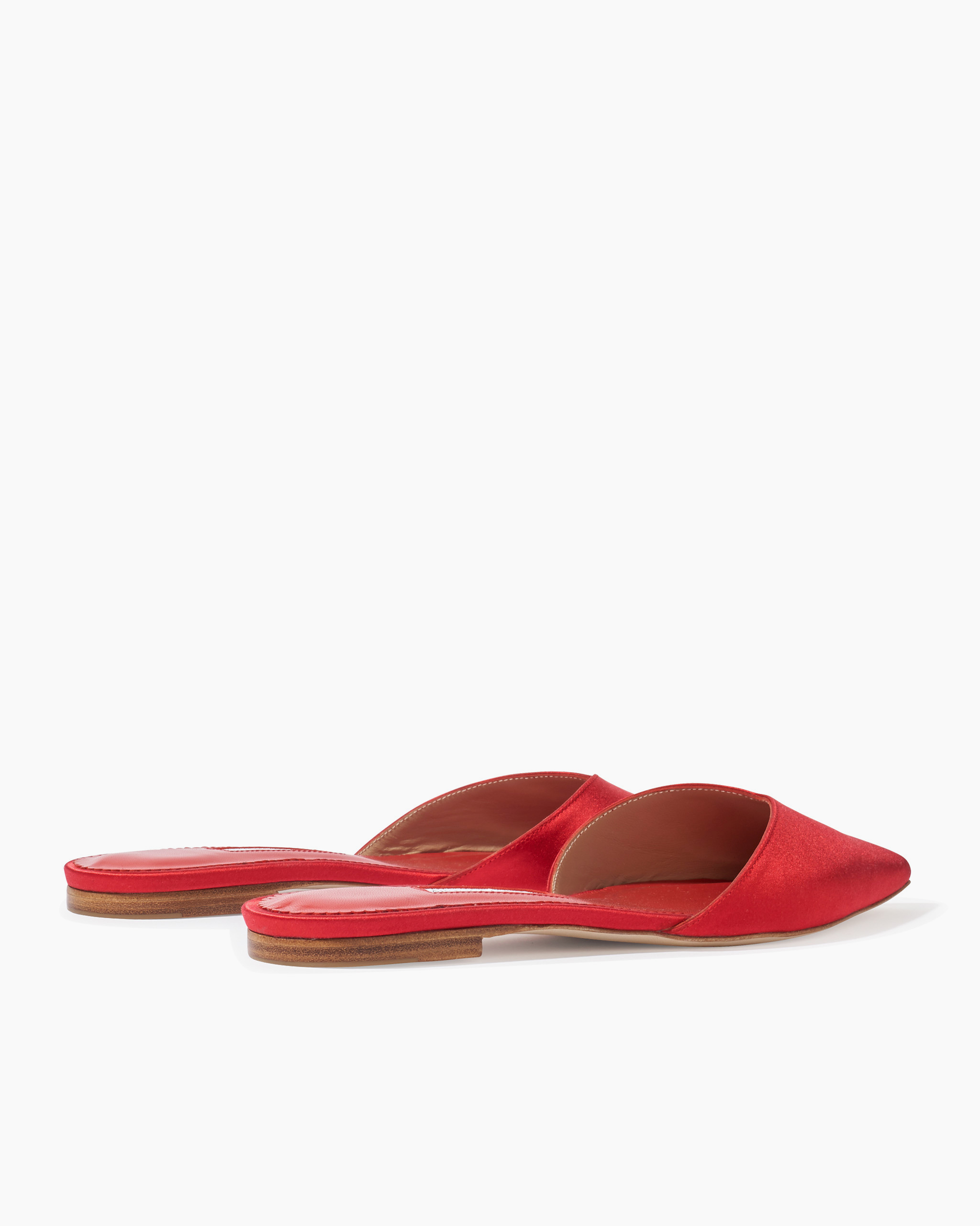 Satin Flat Mule - 4