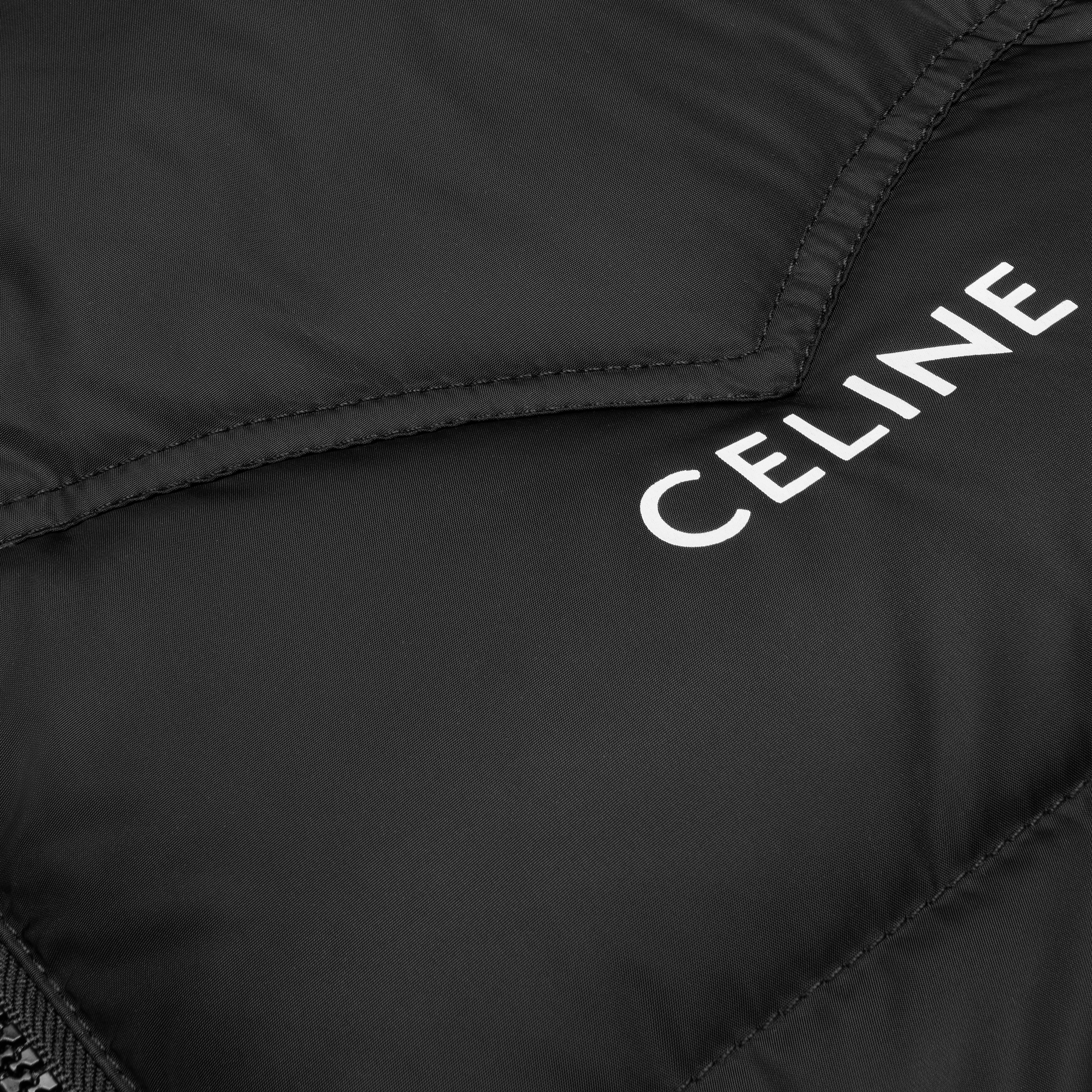 celine western puffer jacket in lightweight nylon