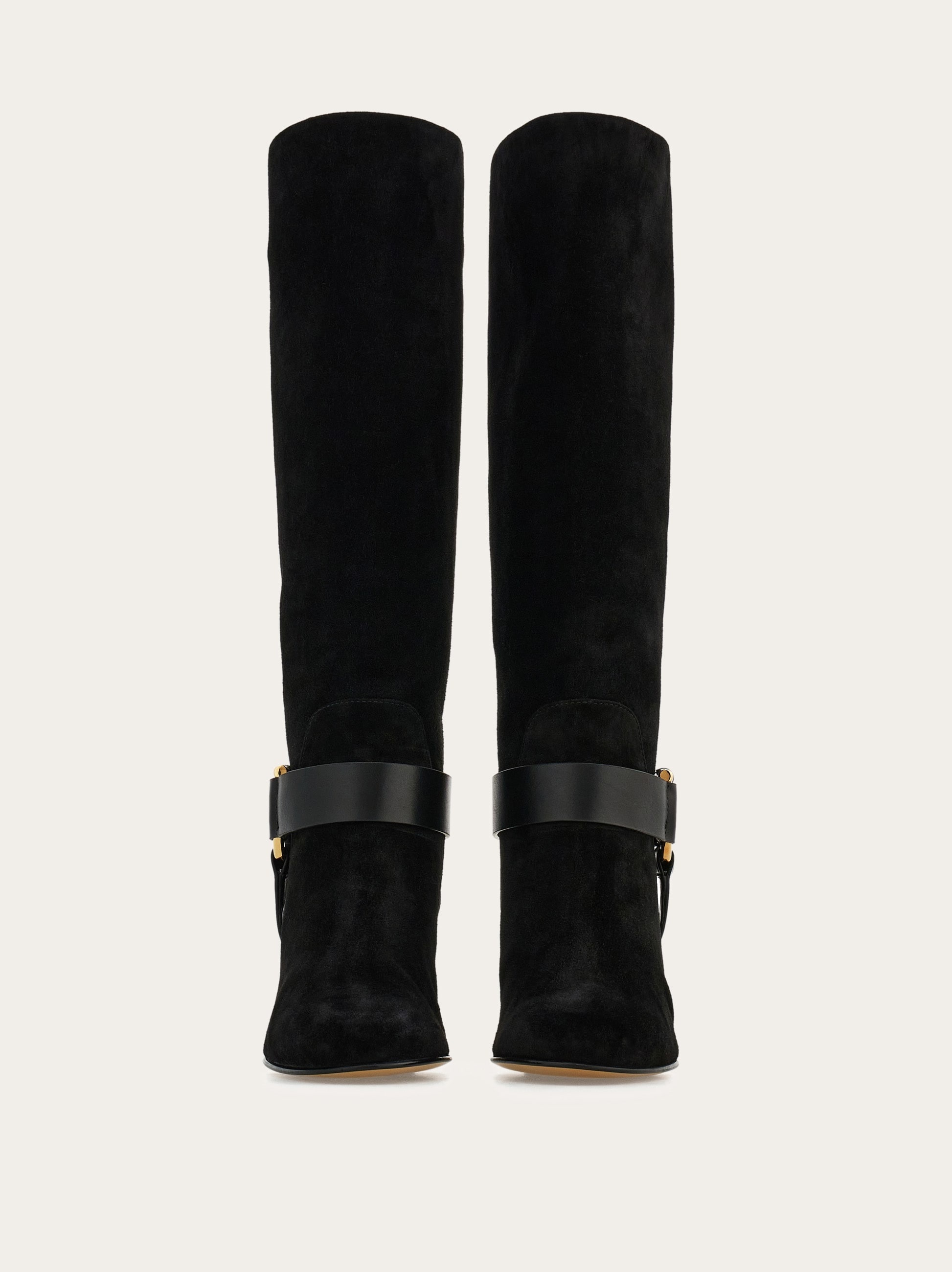 Gancini ornament knee high boot - 2