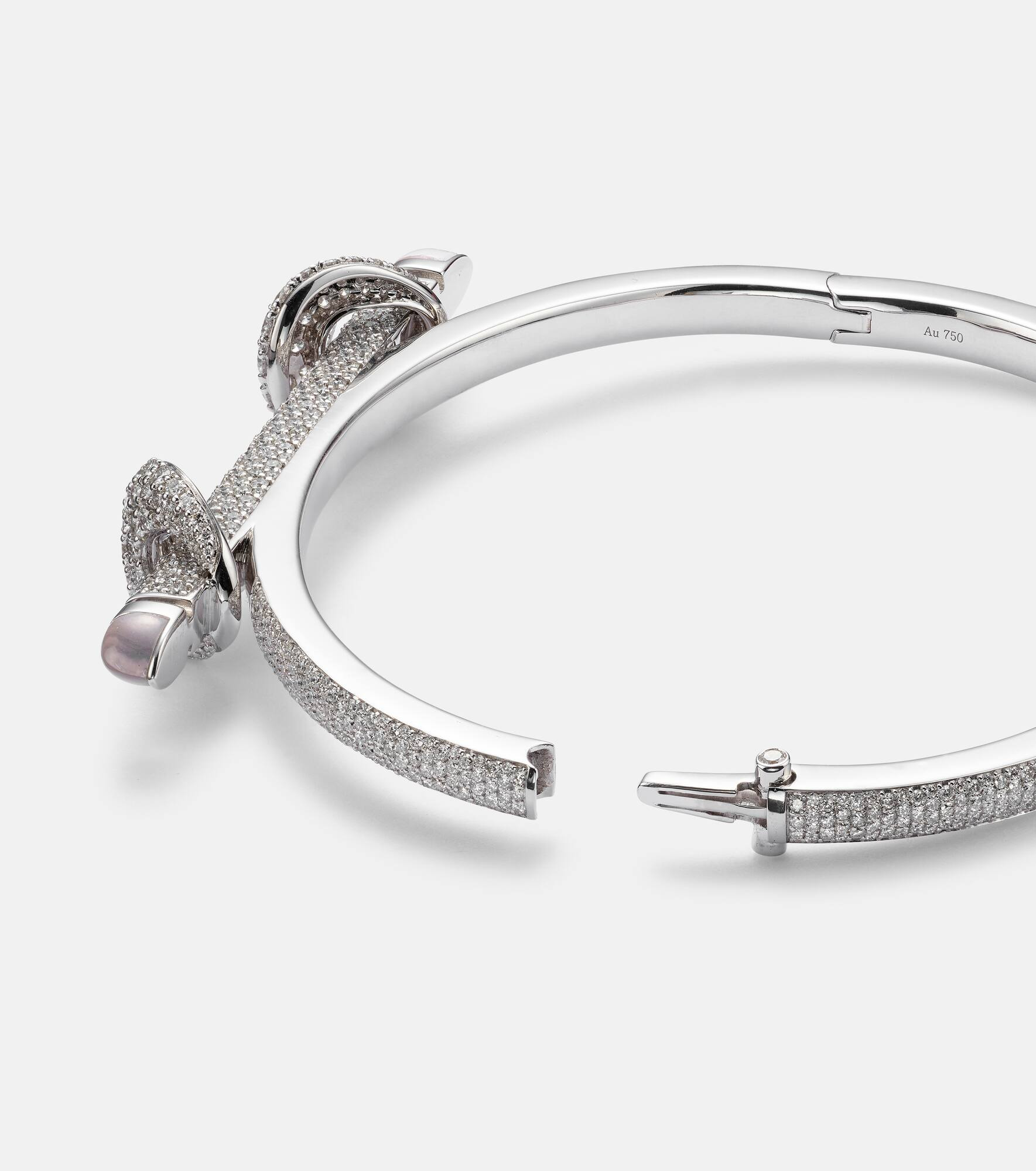 Chakra Icon 18kt white gold bracelet with diamonds and quartz - 4