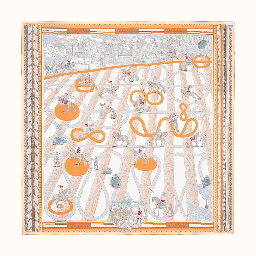 Passades et Serpentines double face scarf 90 - 4