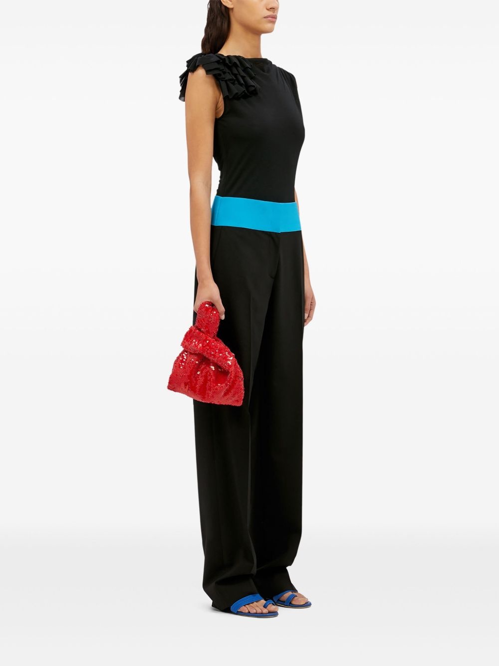 ruffle-detailing body - 2