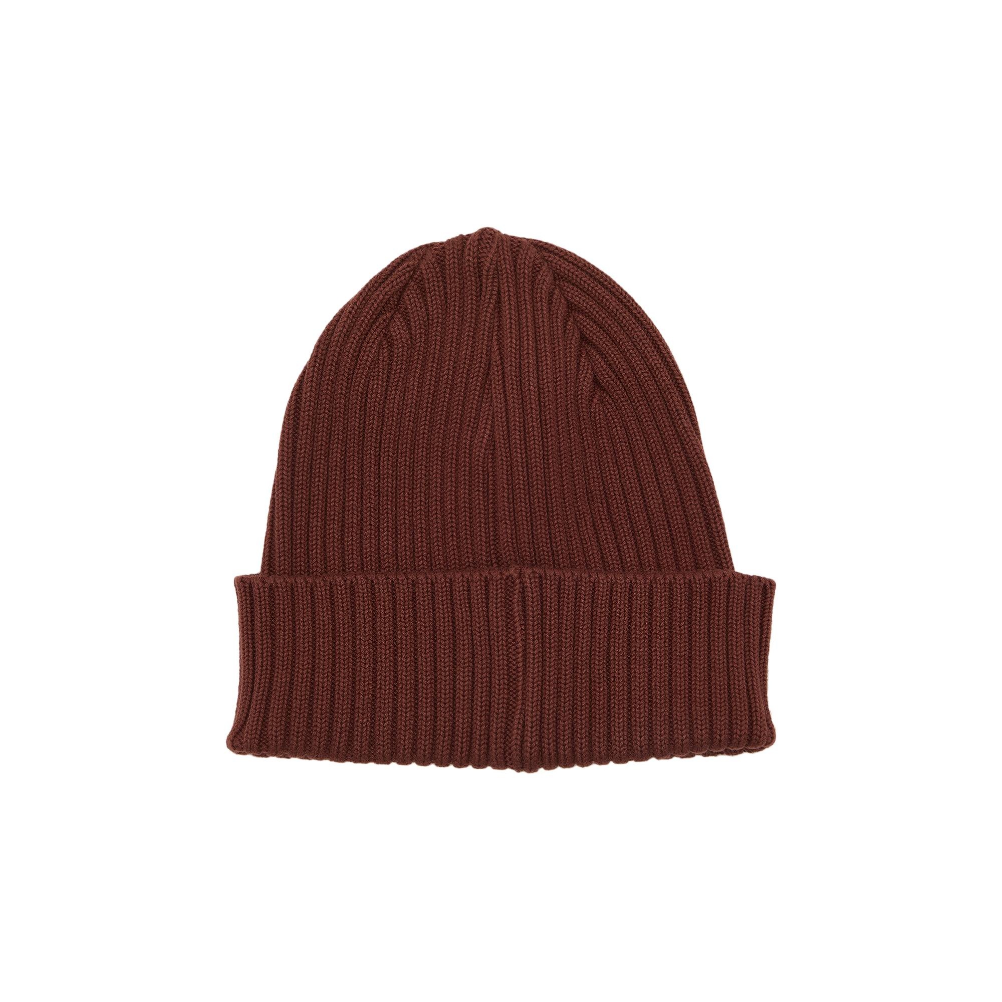 Supreme Overdyed Patch Beanie 'Brown' - 2