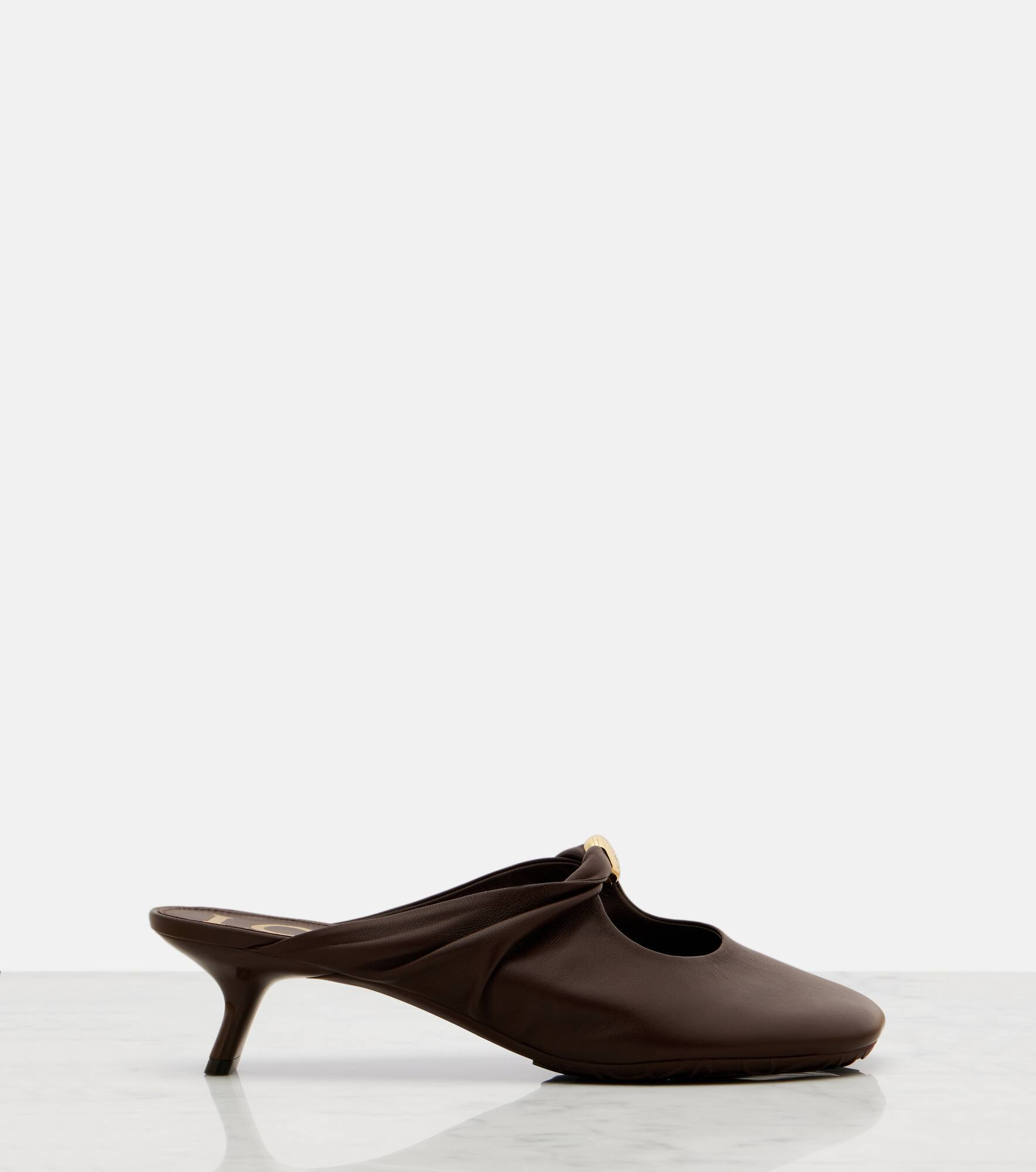 Pebble 45 leather mules - 4