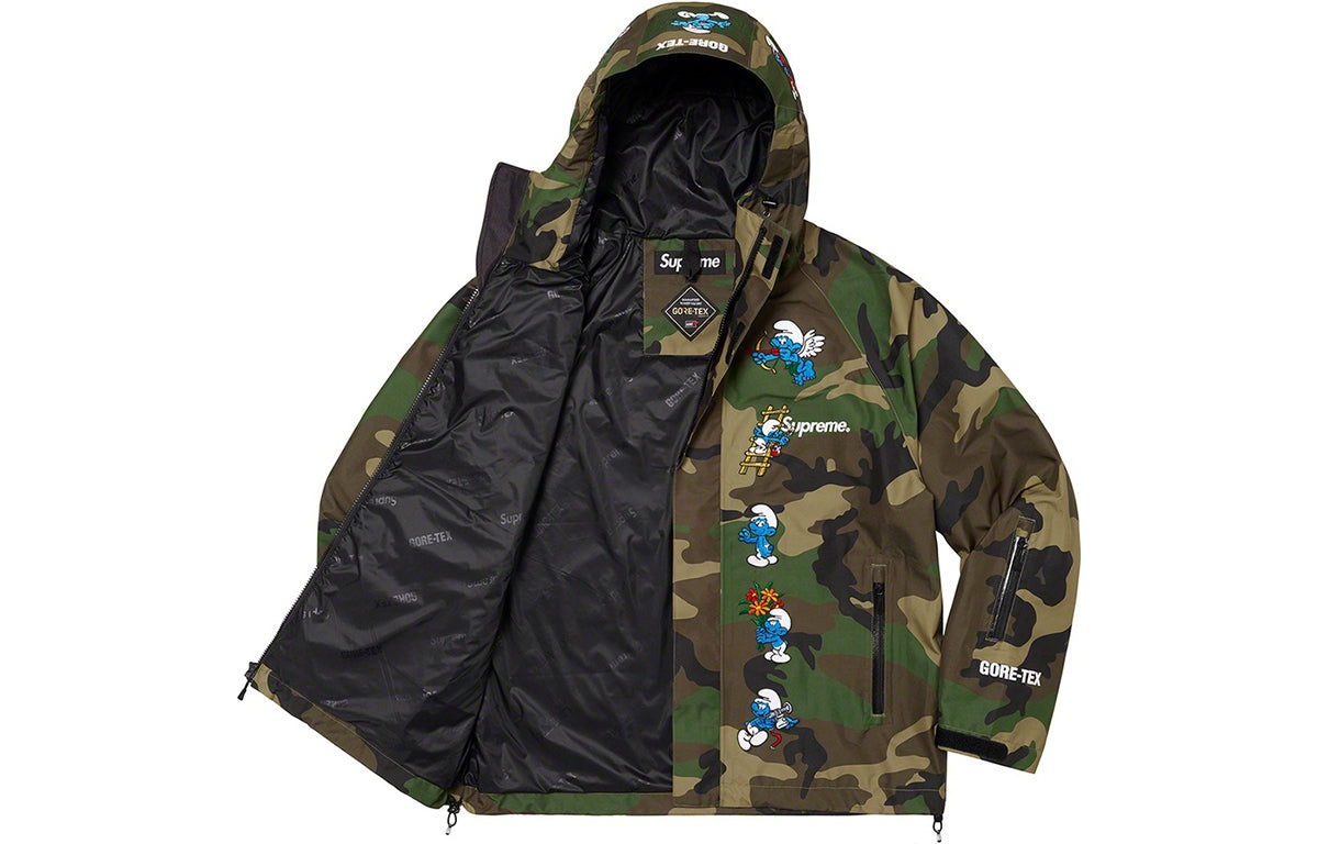 Supreme x Smurfs GORE-TEX Shell Jacket 'Black Blue White' SUP-FW20-015 - 4