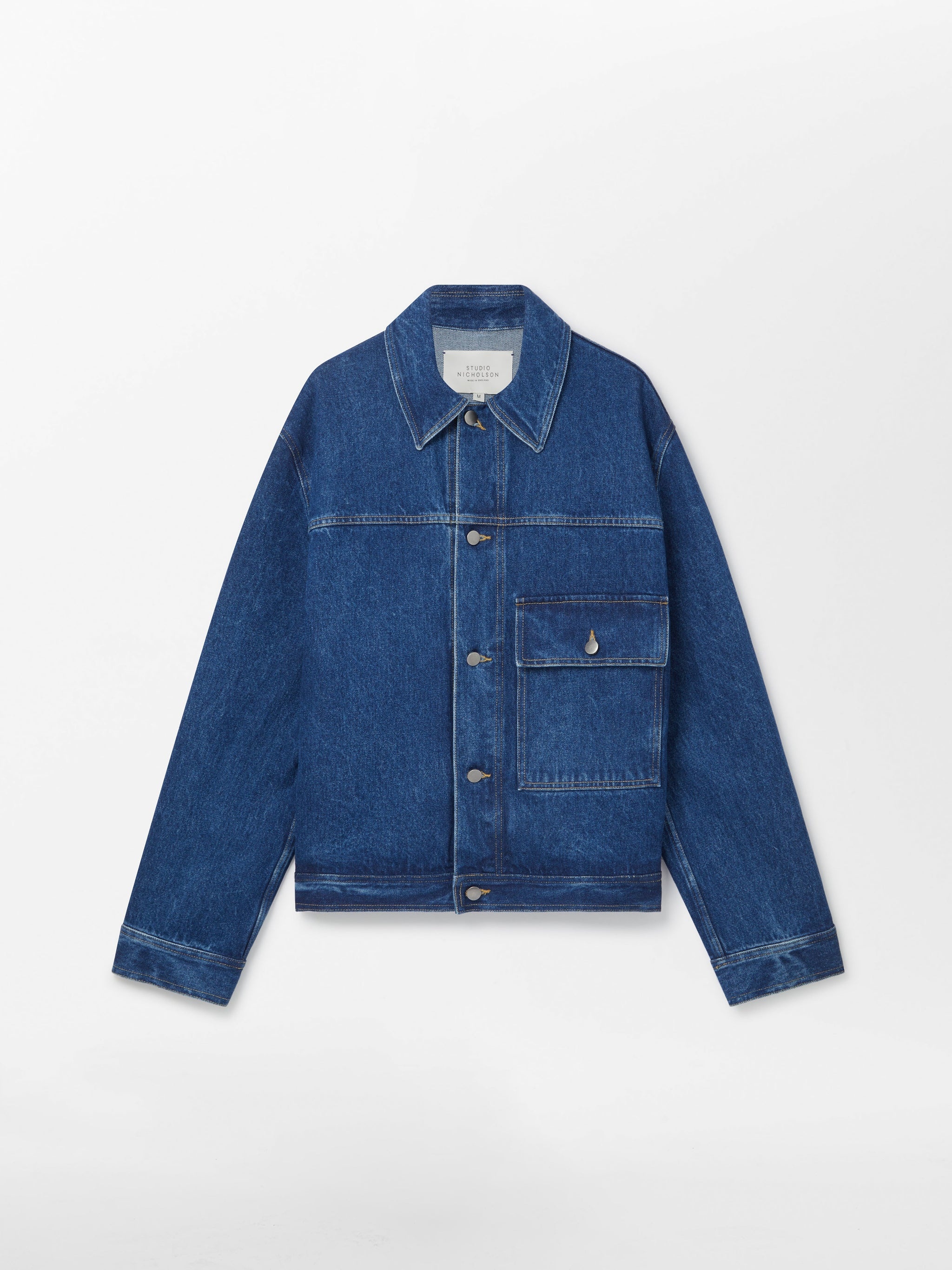 【関税込み】Studio Nicholson ブルー Petar デニムジャケット Studio Nicholson Petar Denim Jacket | REVERSIBLE