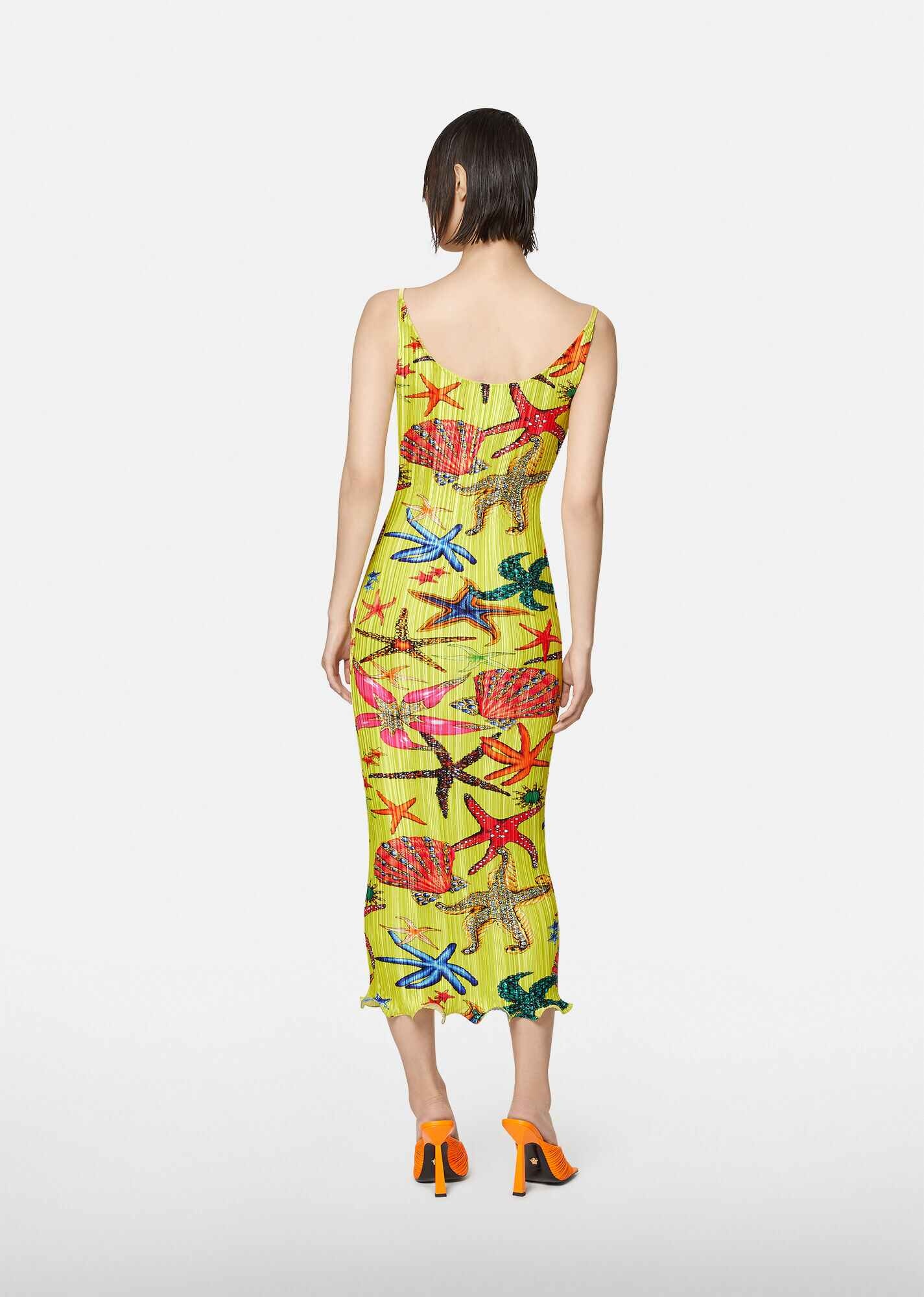 Trésor de la Mer Print Pleated Midi Dress - 3