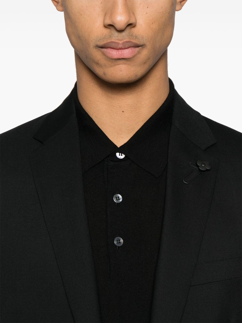 fine-knit polo shirt - 4