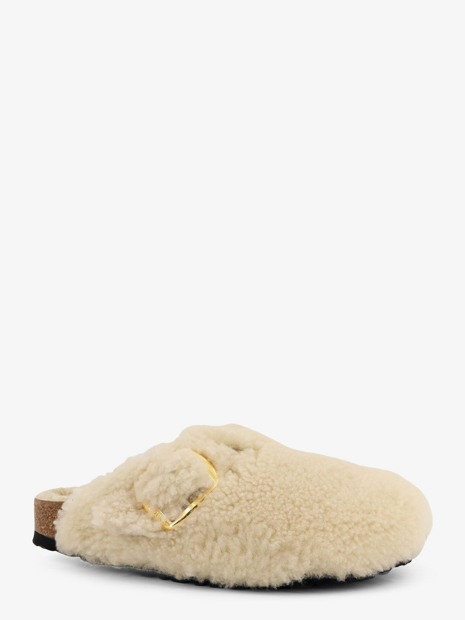 BOSTON BIG BUCKLE SHEARLING MULE - 2