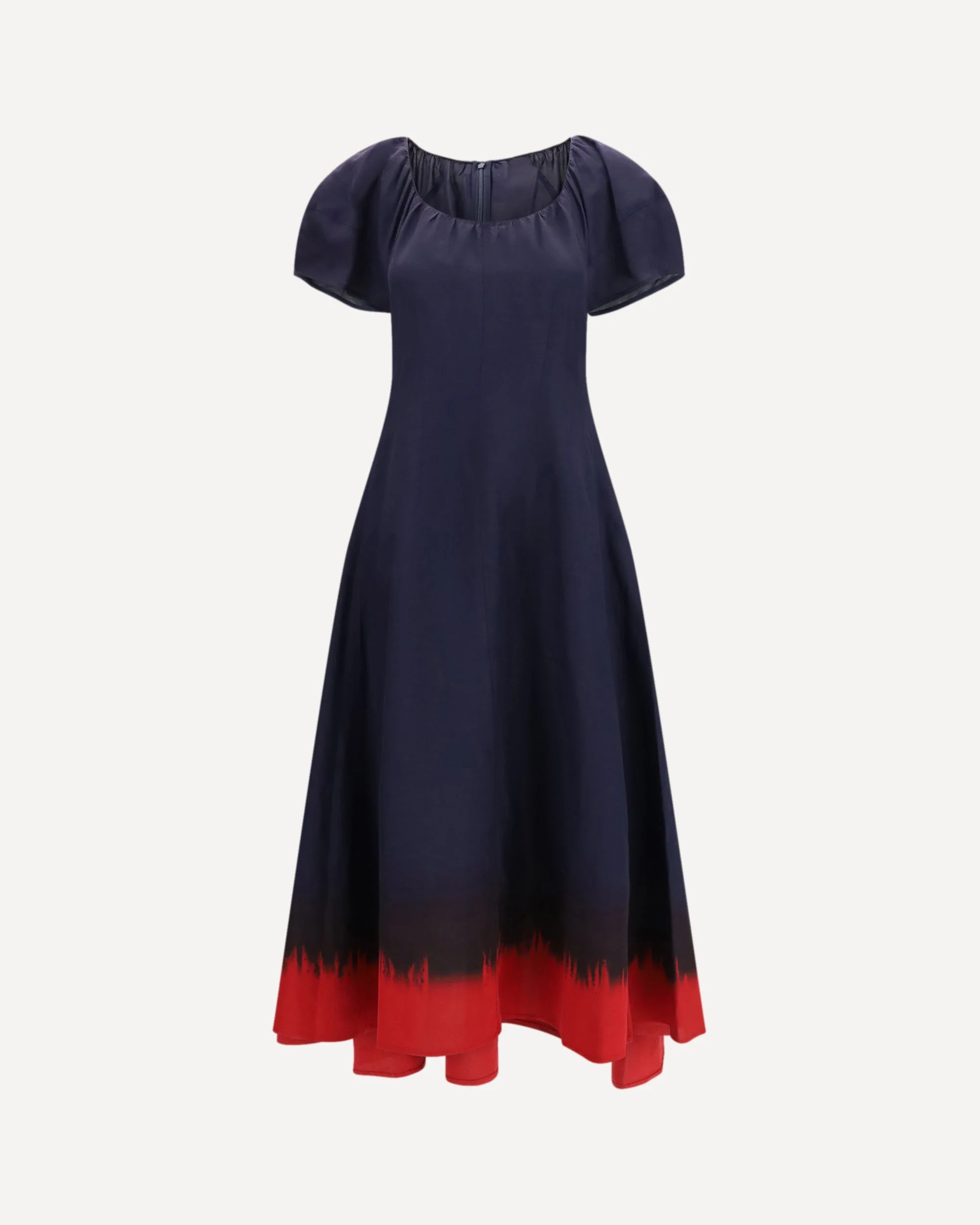 Midi Dress with balloon sleeves - 1