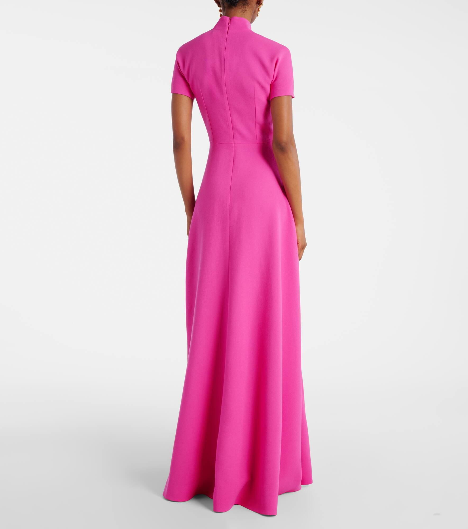 Malinda wool crêpe gown - 3