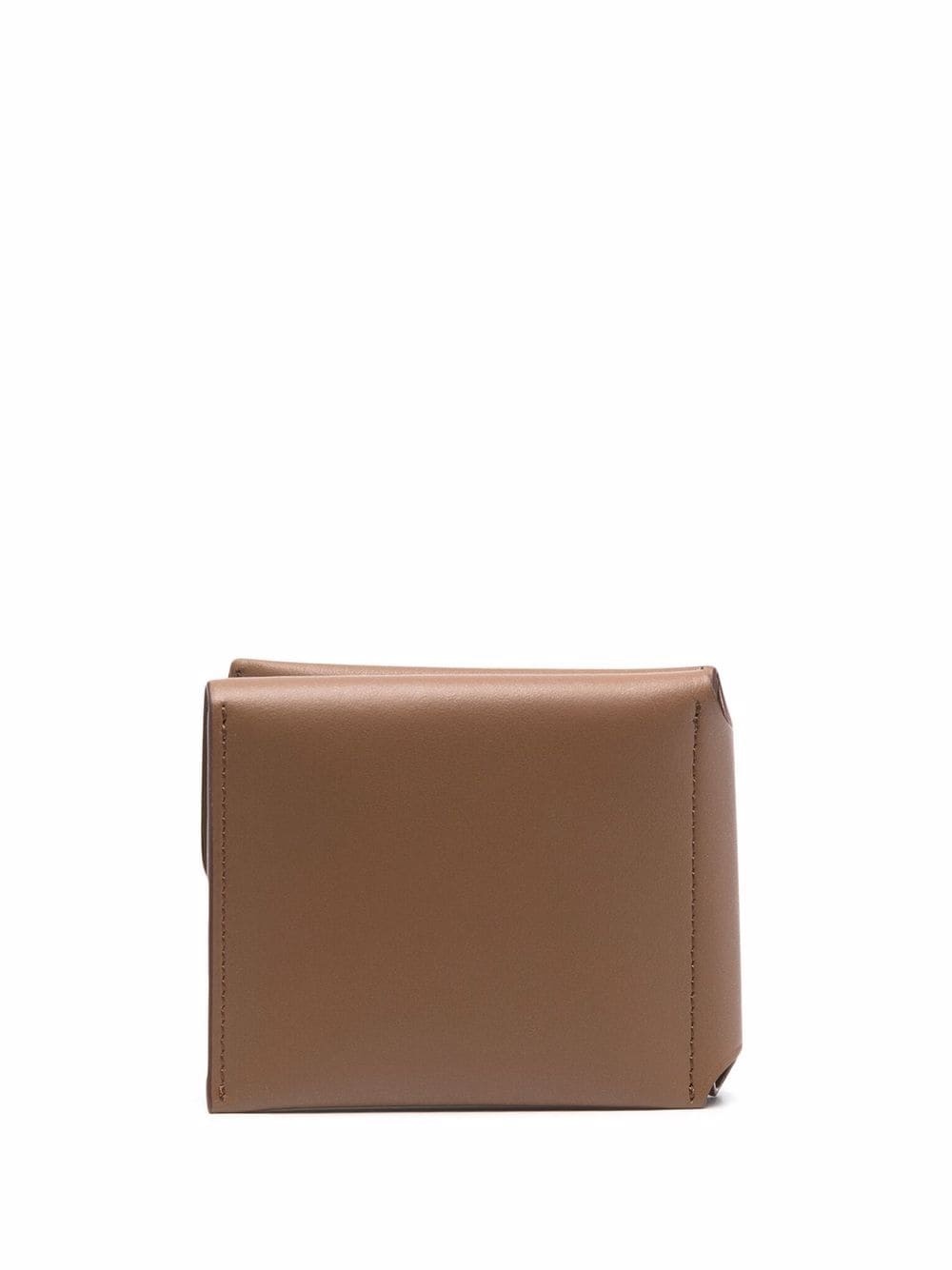 grained-effect trifold wallet - 2