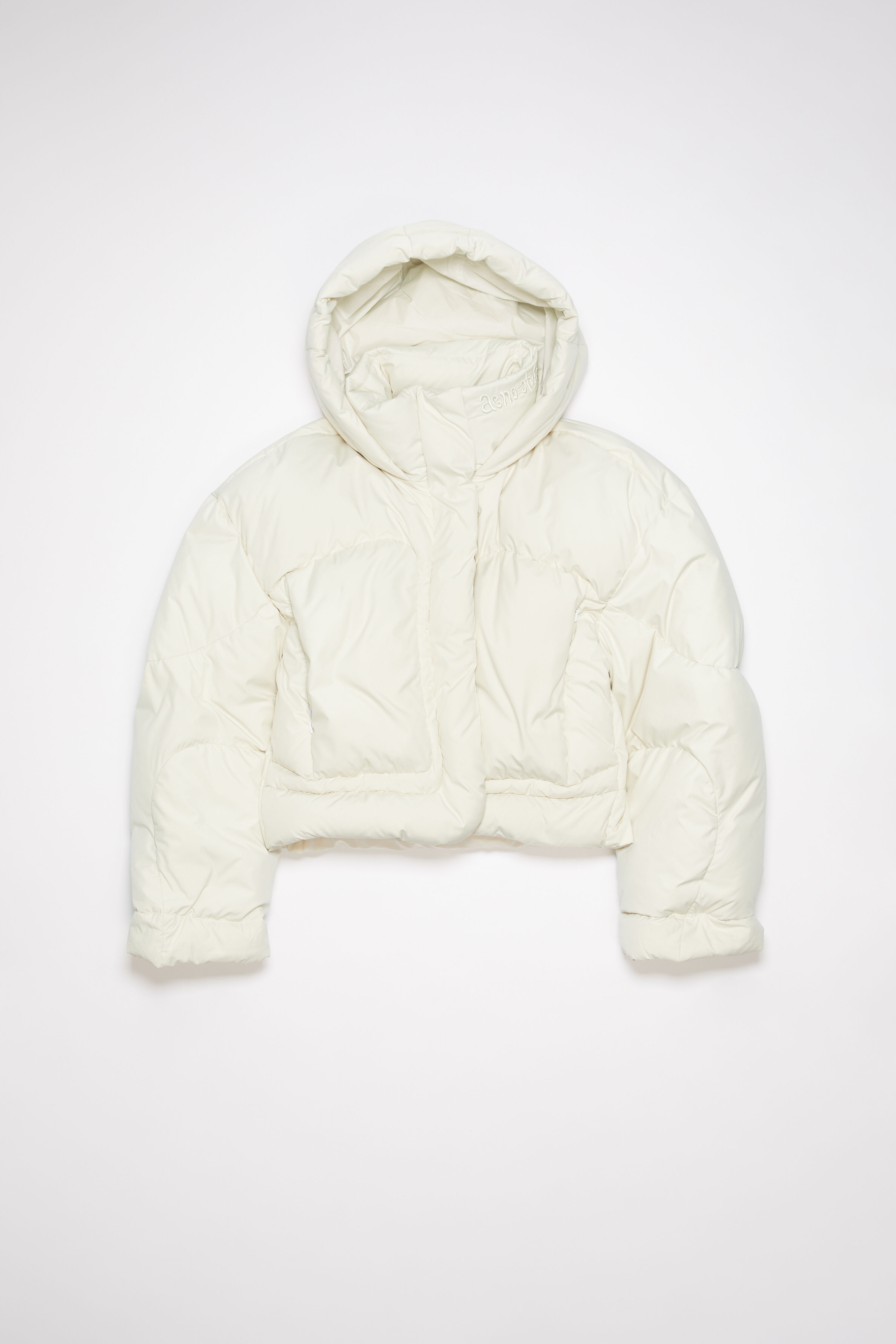 Hooded puffer jacket - Porcelain white - 7