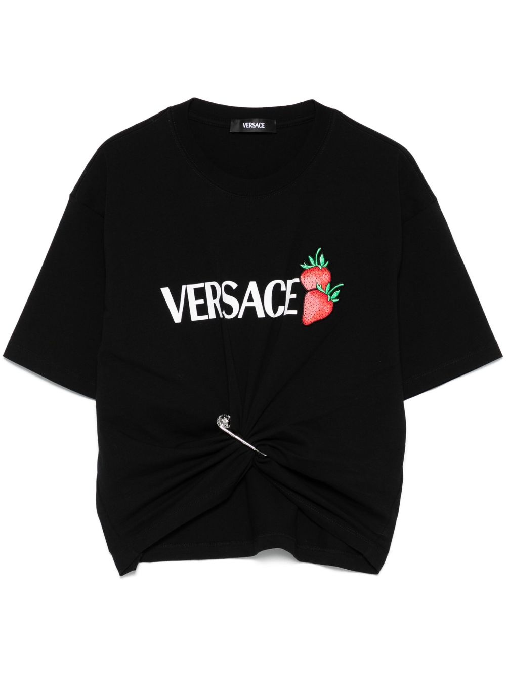 strawberry-motif T-shirt - 1