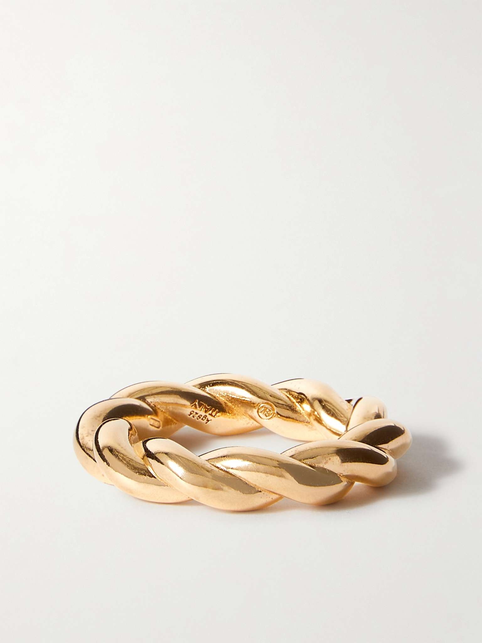 Twisted Gold-Plated Ring - 1