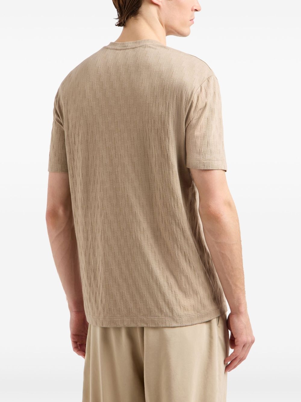 patterned-jacquard T-shirt - 3