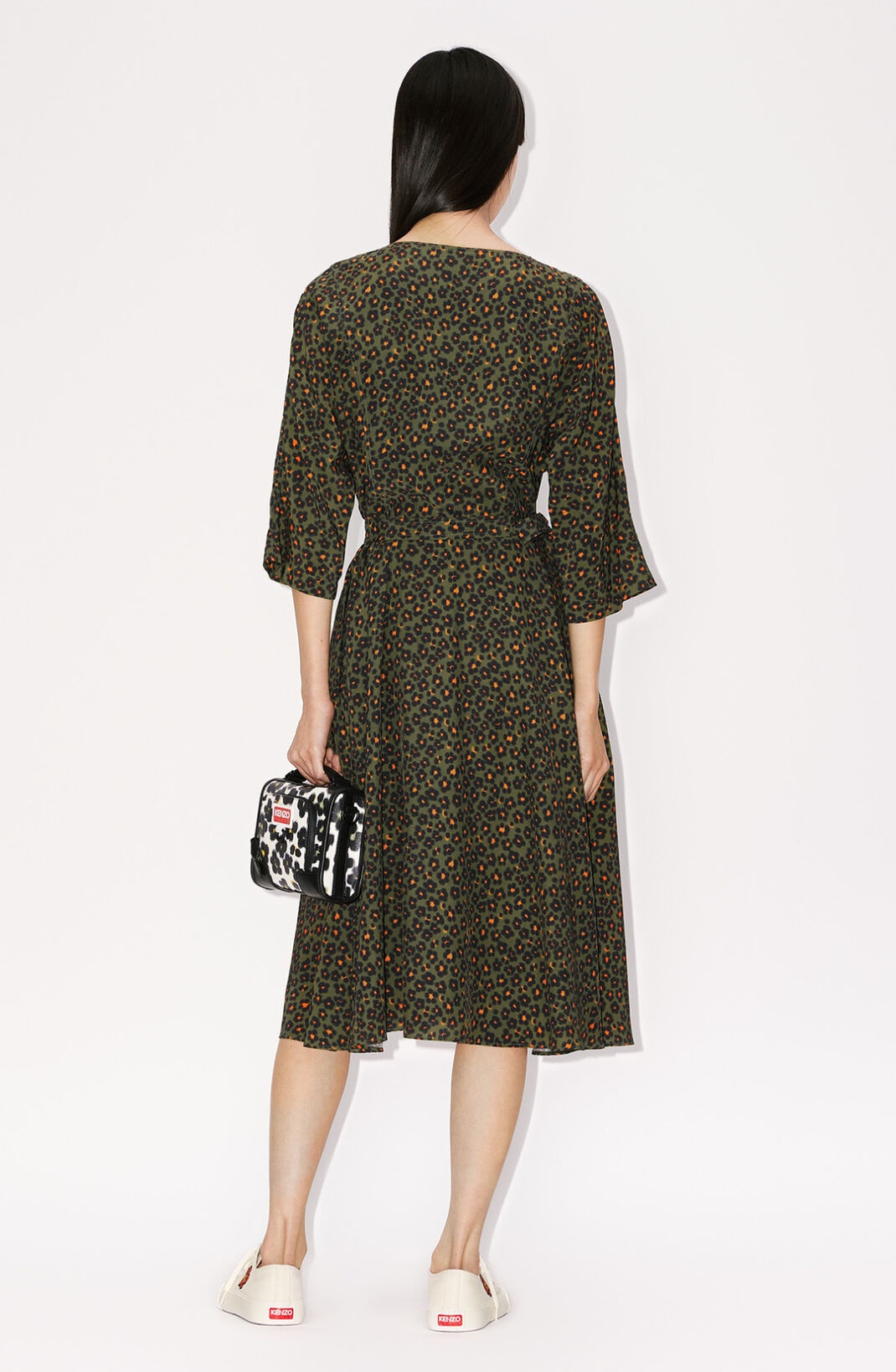 'Hana Leopard' midi dress - 3