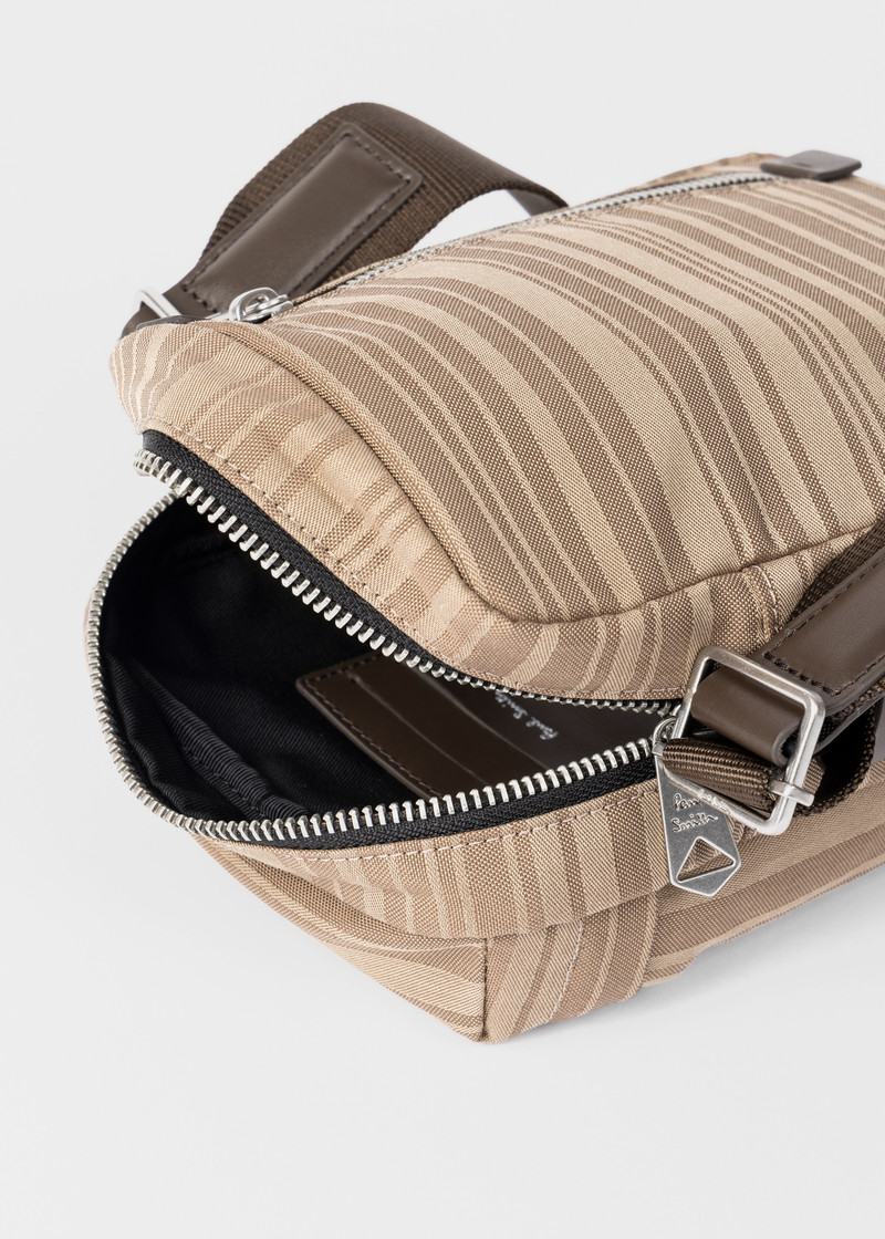 Sand 'Shadow Stripe' Cross-Body Bag 4