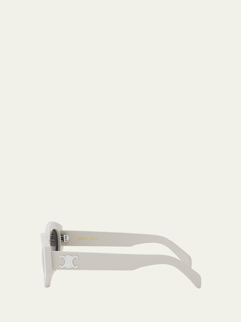 CELINE Triomphe Acetate Oval Sunglasses outlook