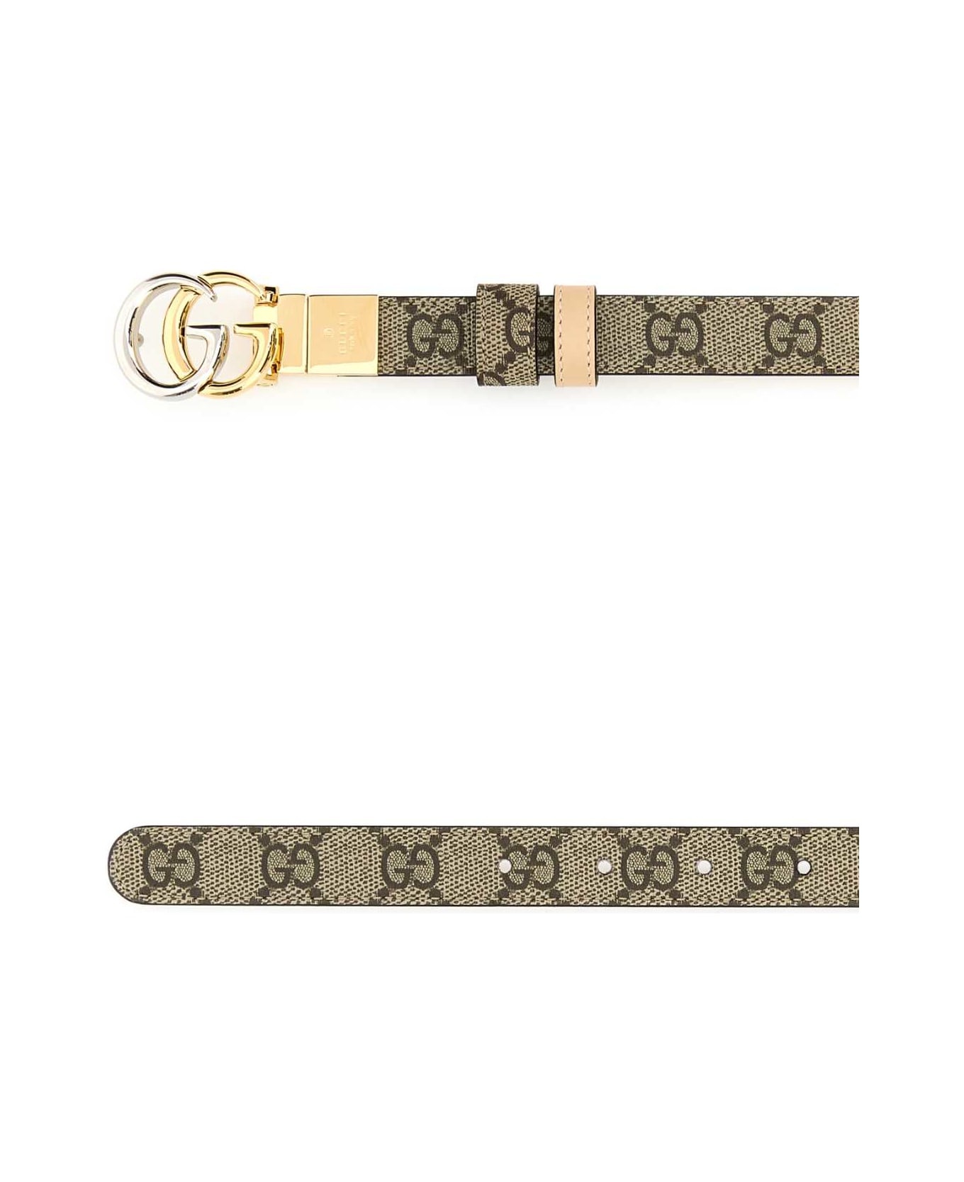 Gg Supreme Fabric Gg Marmont Reversible Belt - 2